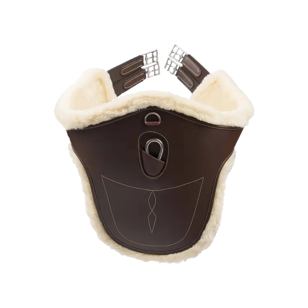 KENTUCKY HORSEWEAR Sheepskin Stud Girth - Brown