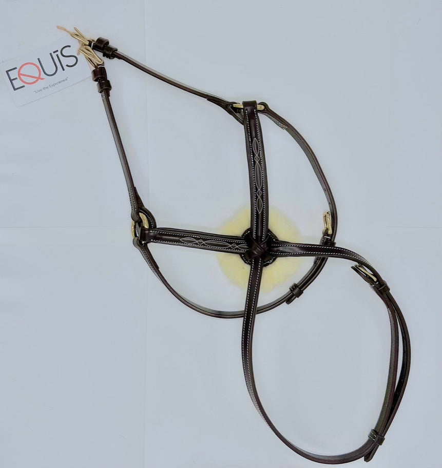 AVILA EQUESTRIAN FIQURE 8 NOSEBAND BROWN