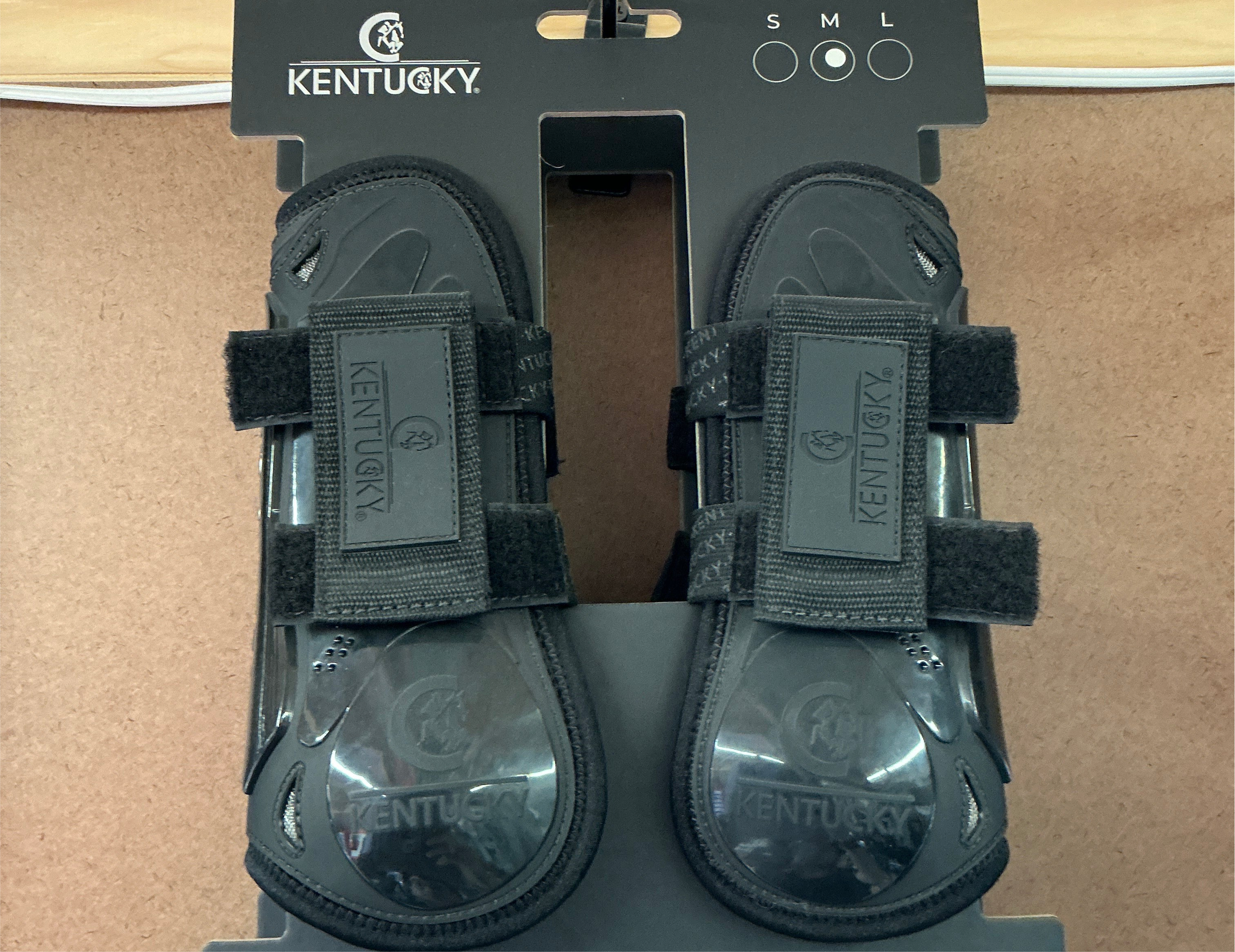 Tendon Boot Velcro Bamboo Black