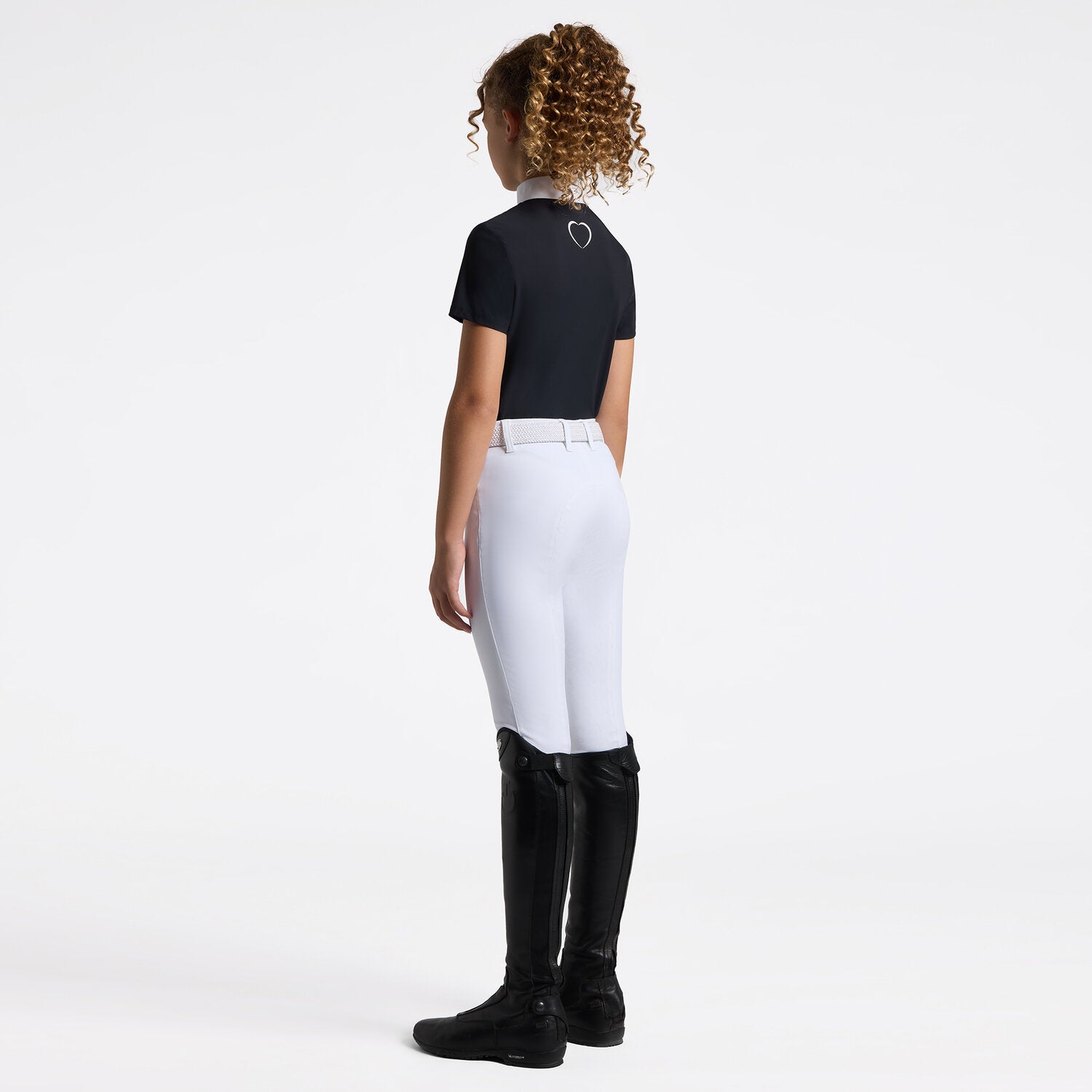 CAVALLERIA TOSCANA GIRLS Jersey Competition Shirt with Embroidered Logo