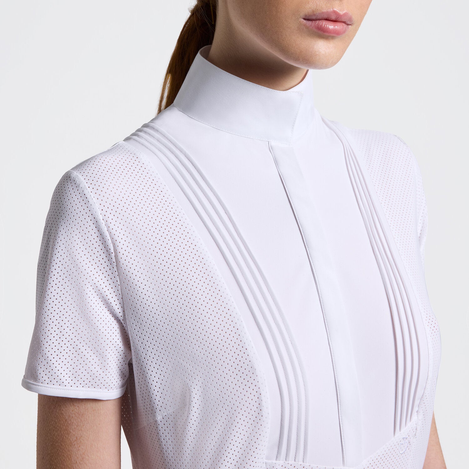 CAVALLERIA TOSCANA WOMEN'S AMERICAN PERFORATED S/S SHIRT