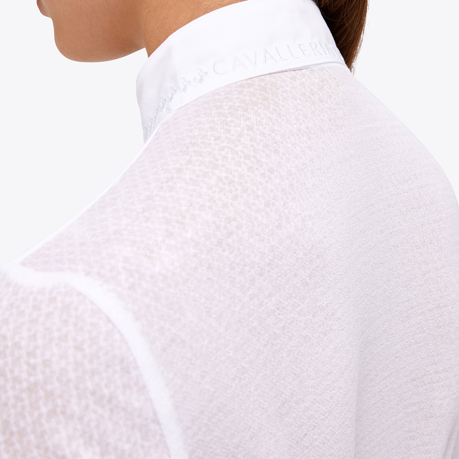 CAVALLERIA TOSCANA WOMEN'S PLEATED JERSEY L/S SHIRT