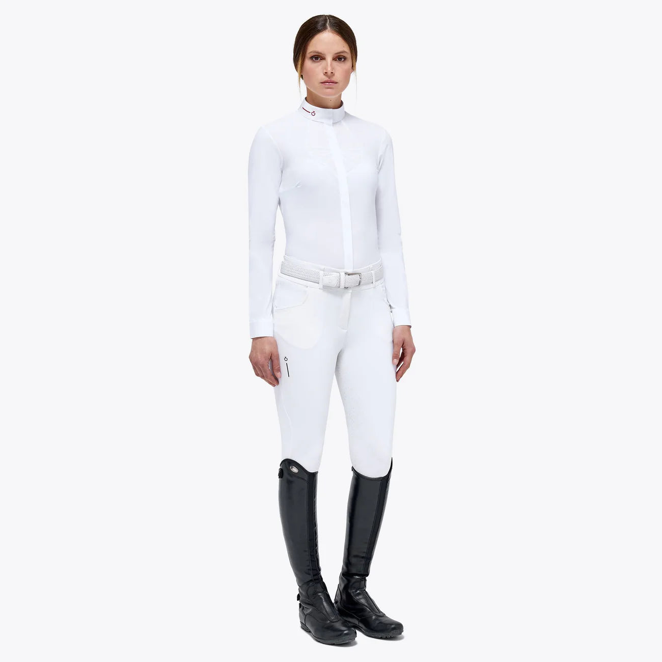 CAVALLERIA TOSCANA WOMEN`S Revo Jersey Mesh Pinwheel L/S Competition SHIRT