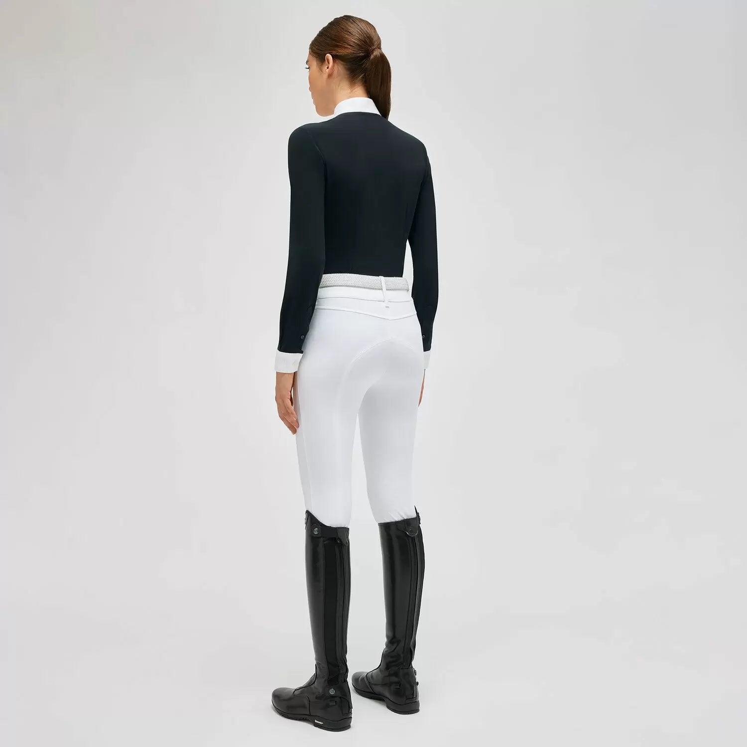 CAVALLERIA TOSCANA WOMEN'S Jersey w/ Cotton Pleated Bib Cuff L/S COMPETITION SHIRT