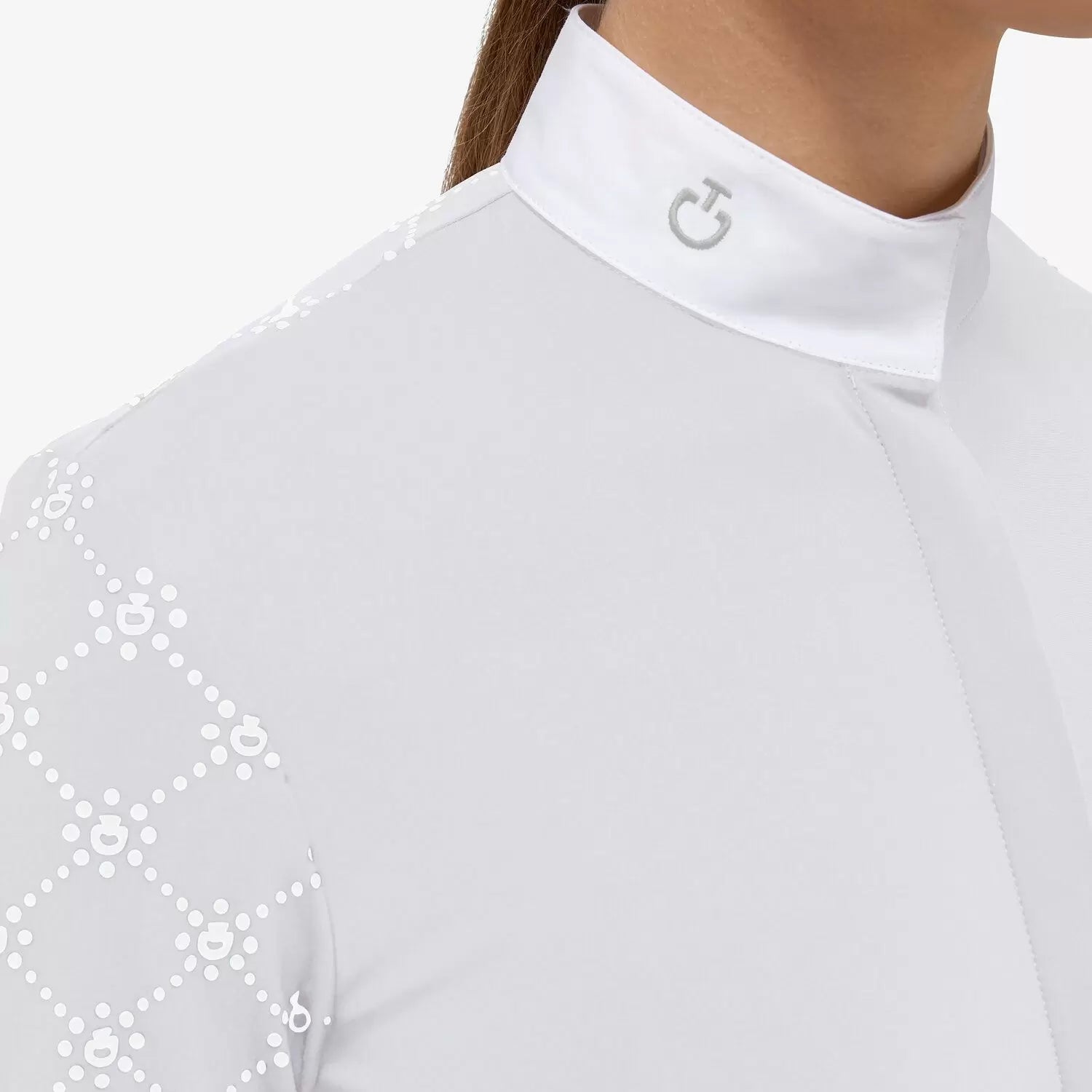 CAVALLERIA TOSCANA WOMEN`S Mini Orbit Flock Printed Jersey L/S Shirt