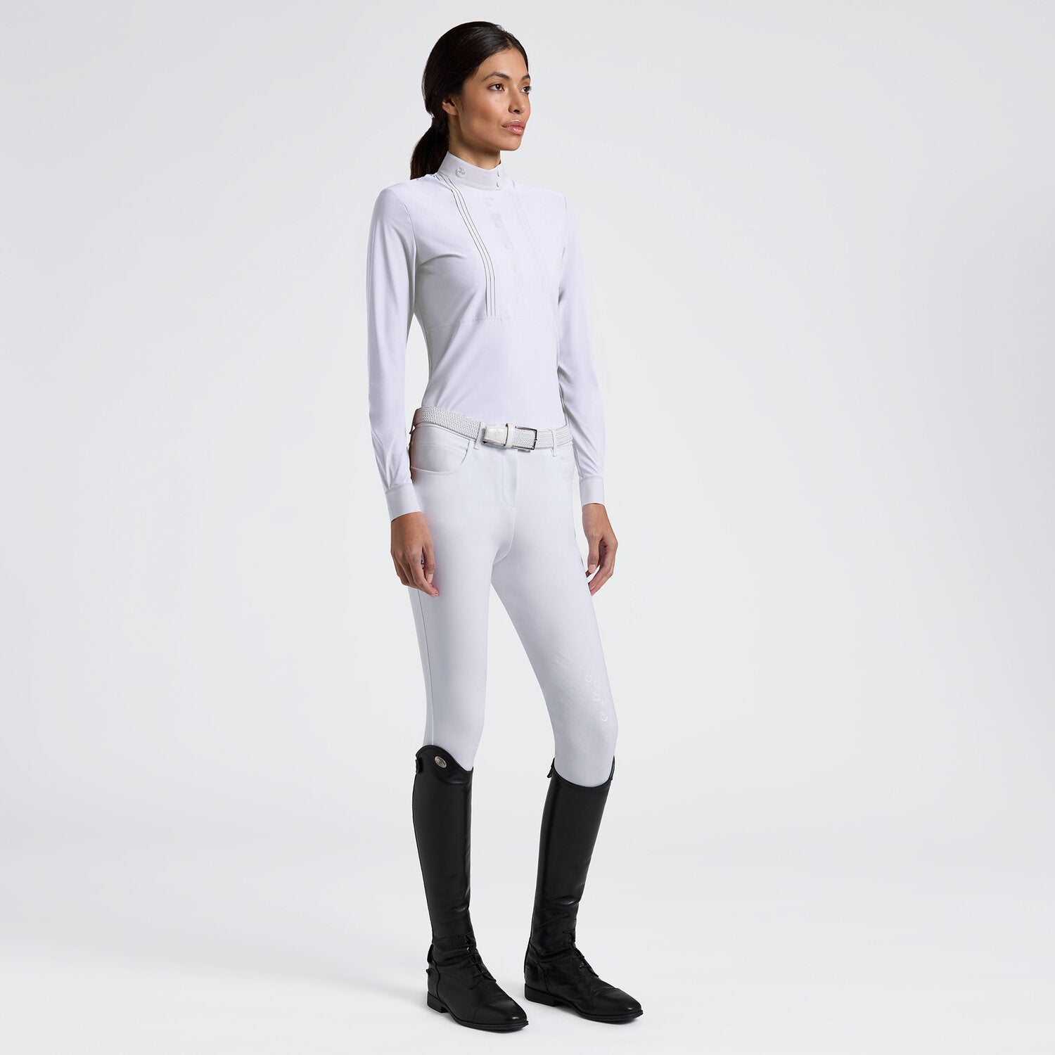 CAVALLERIA TOSCANA WOMEN'S L/S HEAT SEALED BIB COMPETITION SHIRT