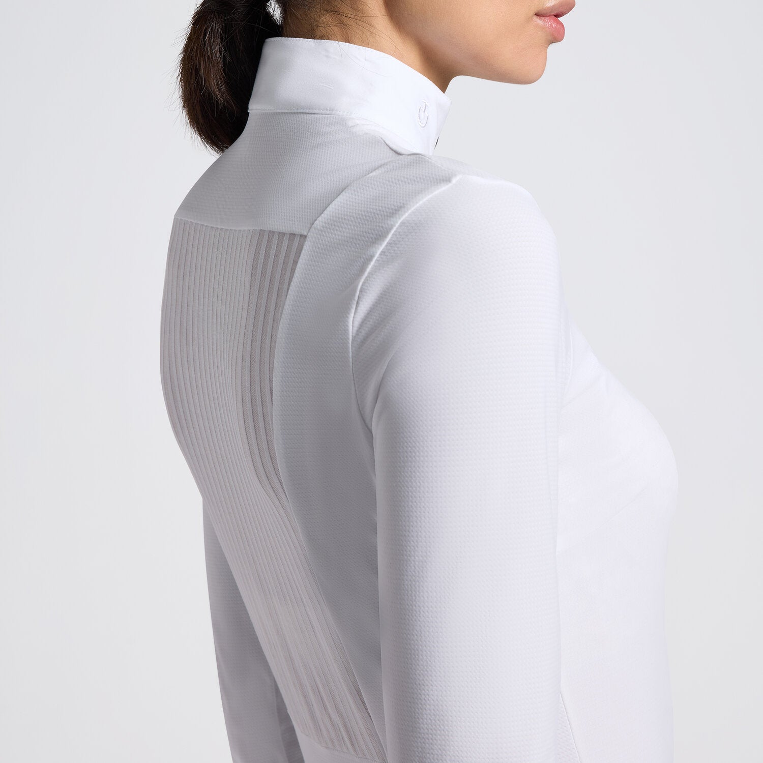 CAVALLERIA TOSCANA WOMEN'S L/S WARM JERSEY W/ JACQUARD INSERT