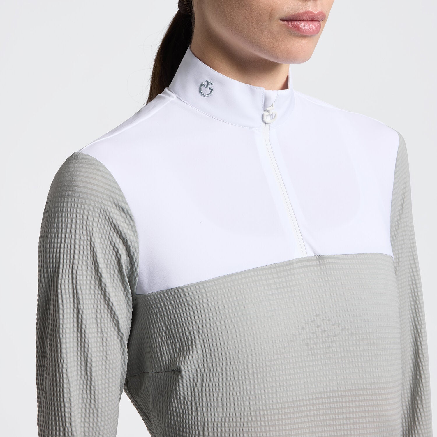 CAVALLERIA TOSCANA WOMEN'S STRIPE JERSEY L/S COMPETITION SHIRT
