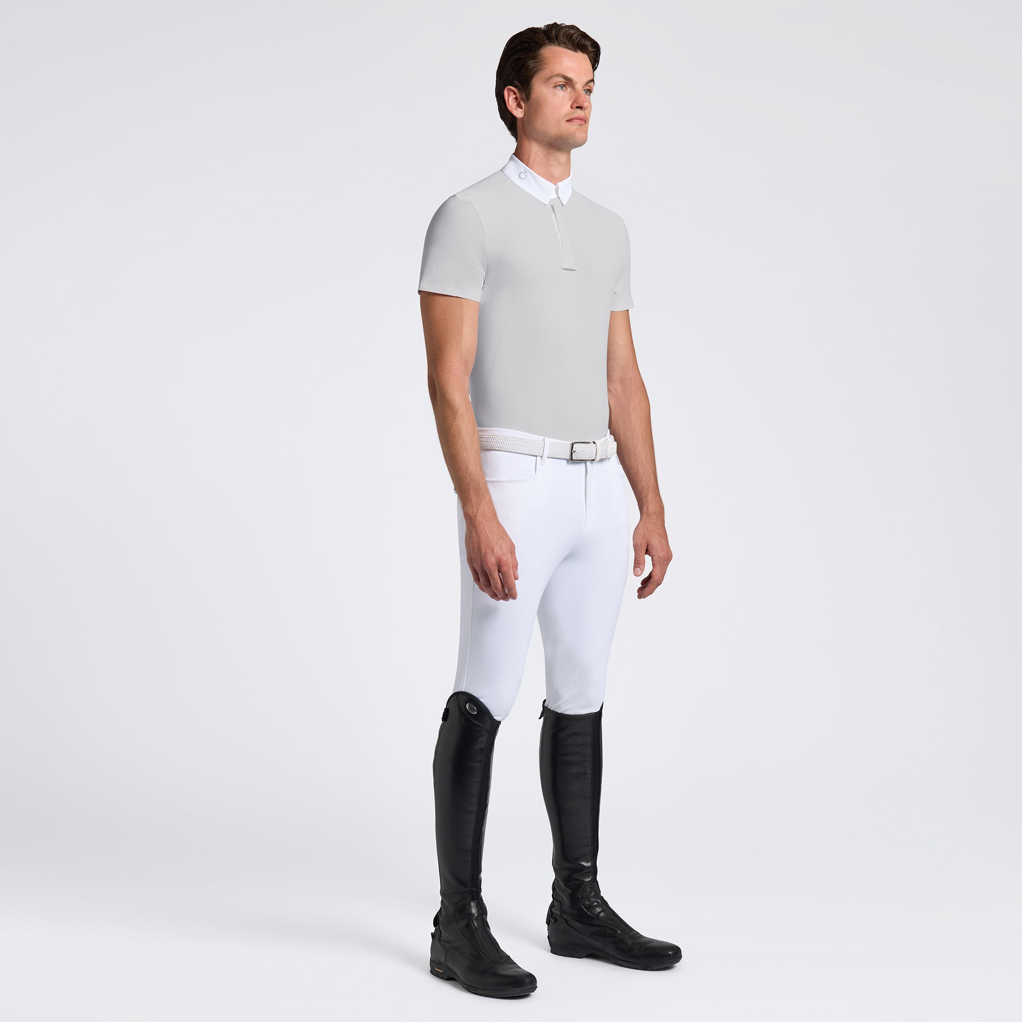 Cavalleria Toscana Mens Heat Sealed Performance Short Sleeve Competition Shirt