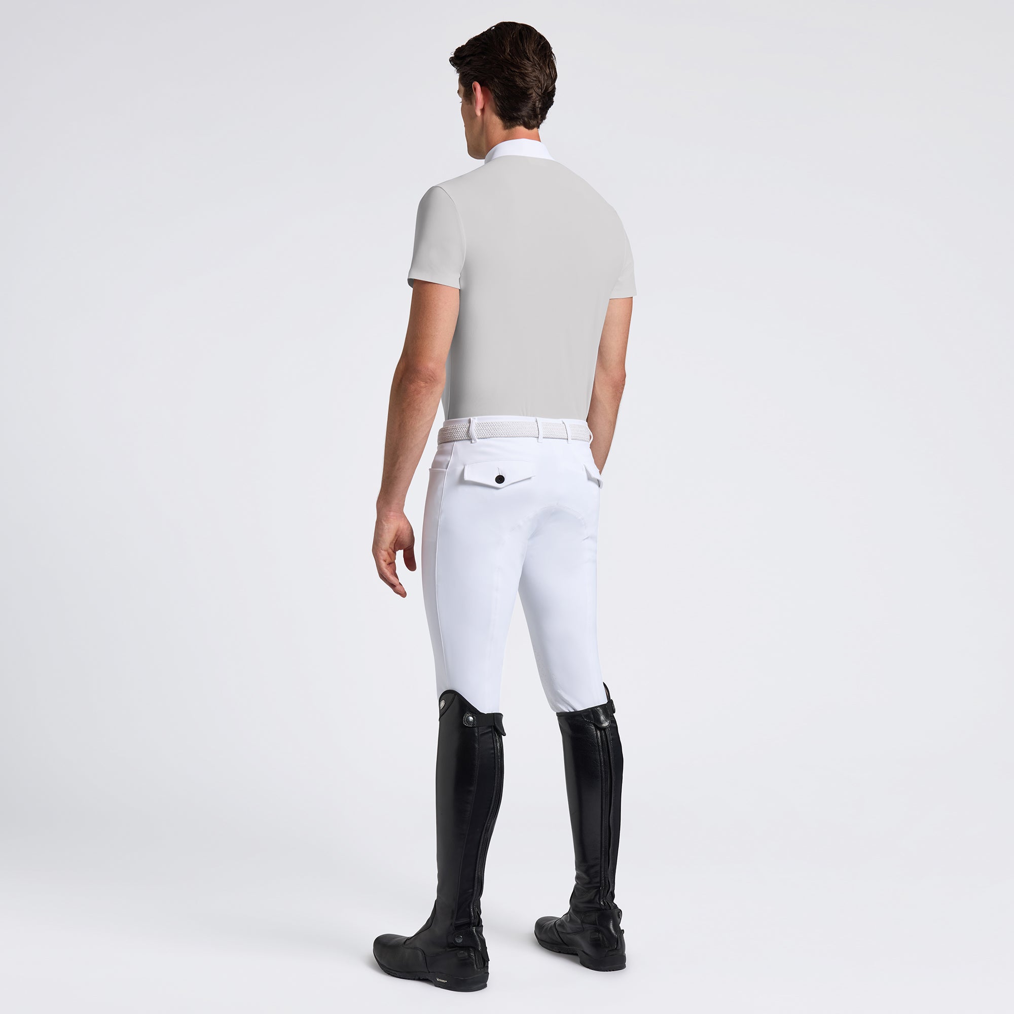 Cavalleria Toscana Mens Heat Sealed Performance Short Sleeve Competition Shirt