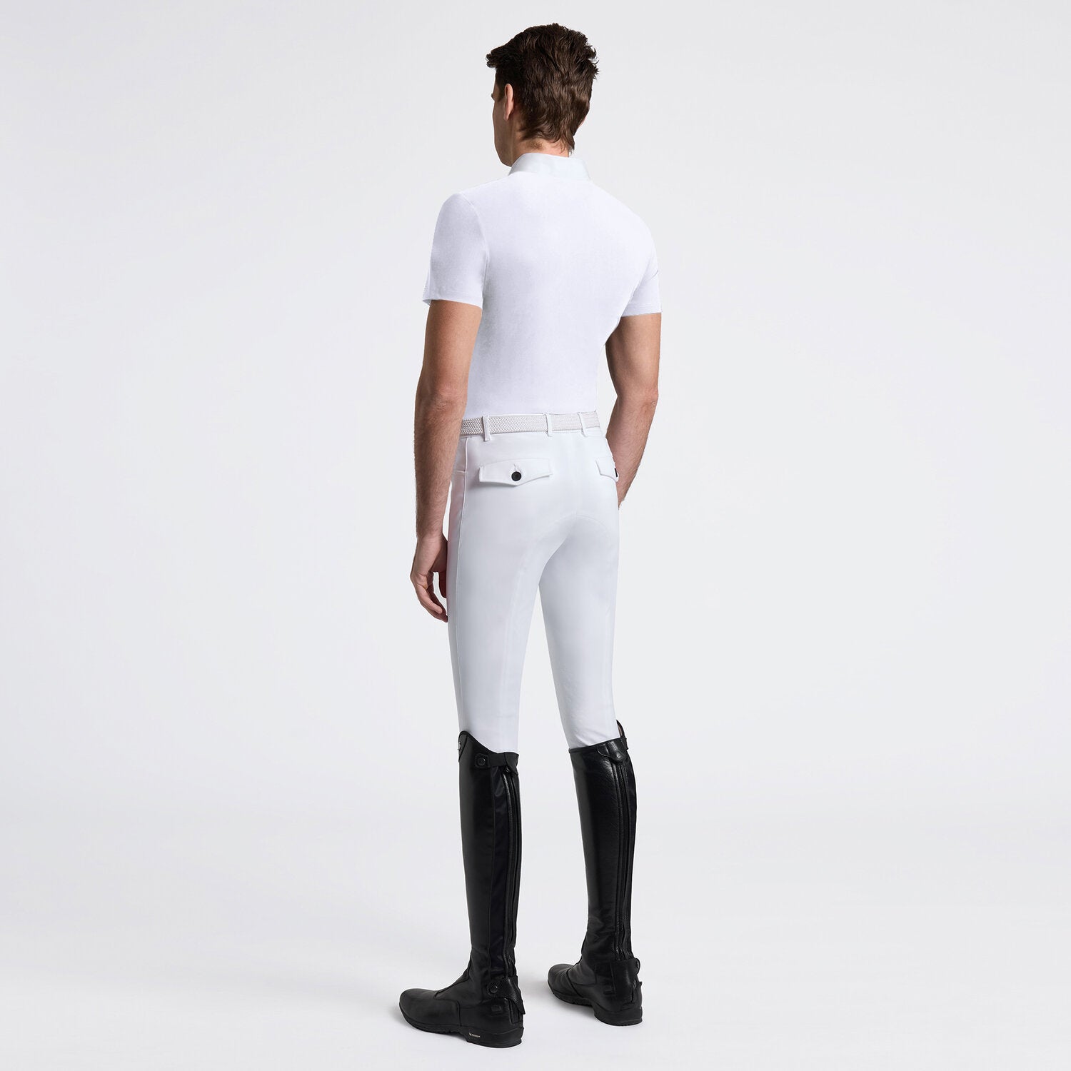 CAVALLERIA TOSCANA MEN'S S/S JERSEY W/ POCKET COMPETITION SHIRT