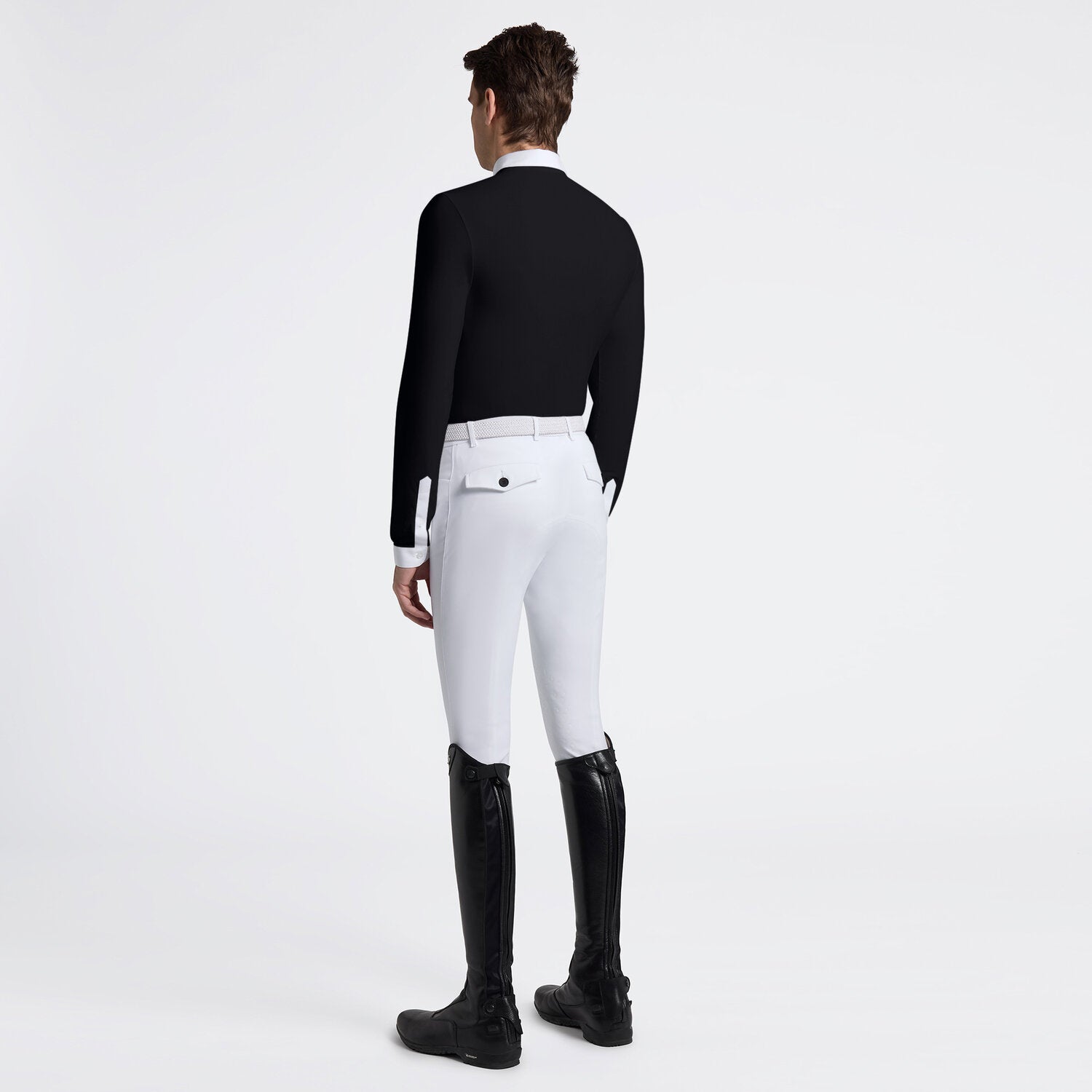 CAVALLERIA TOSCANA MEN'S L/S WARM JERSEY COMPETITION SHIRT