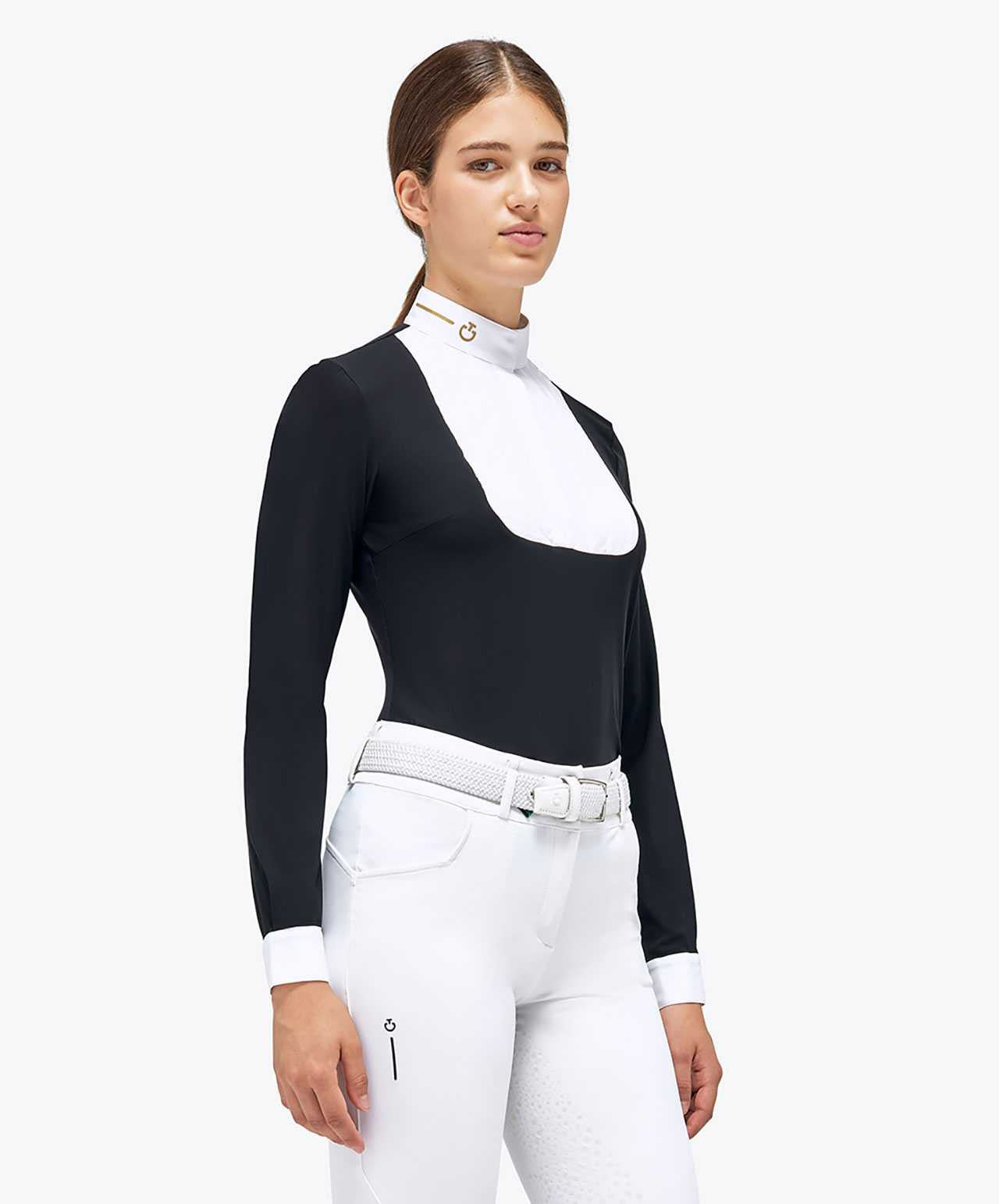 CT REVO Pleated Cotton Bib Tech Knit L/S Competition Shirt 0001 L