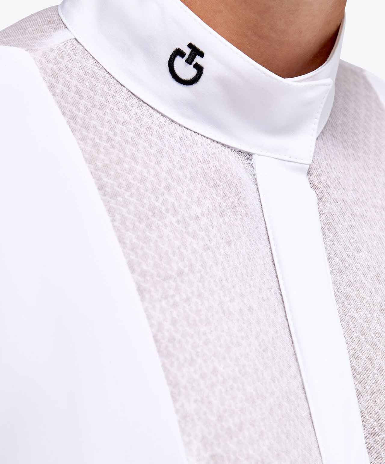 CAVALLERIA TOSCANA WOMEN'S LACEY DROP BIB L/S COMPETITION SHIRT