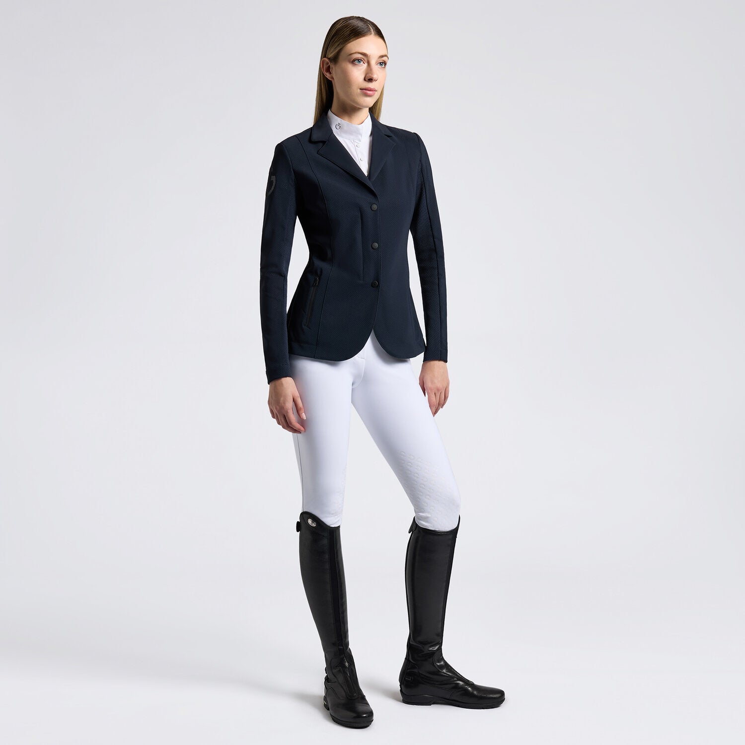 CAVALLERIA TOSCANA REVOLUTION WOMEN'S PERFORATED COMPETITION JACKET WITH ZIP