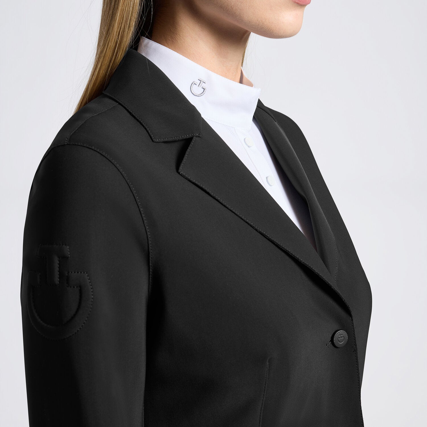 CAVALLERIA TOSCANA WOMEN'S RAW CUT COMPETITION JACKET WITH BUTTONS