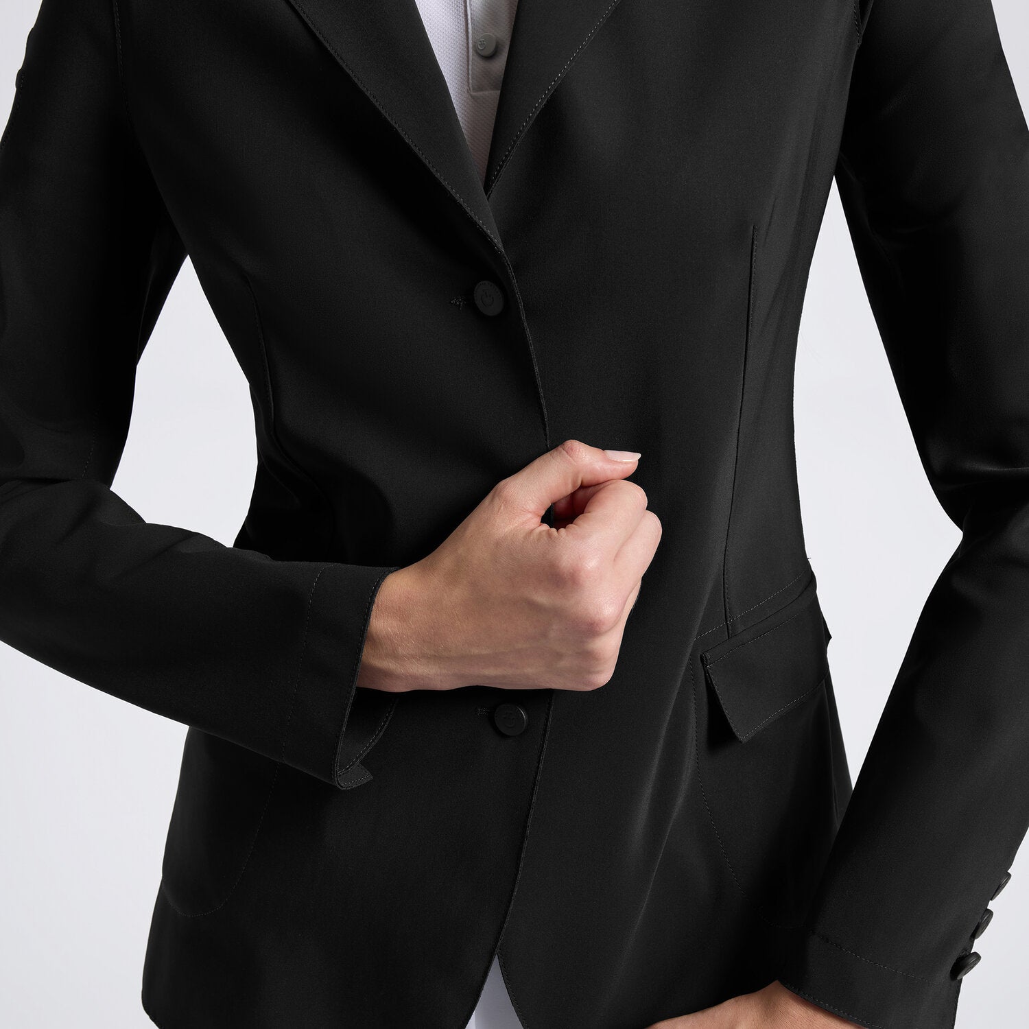 CAVALLERIA TOSCANA WOMEN'S RAW CUT COMPETITION JACKET WITH BUTTONS