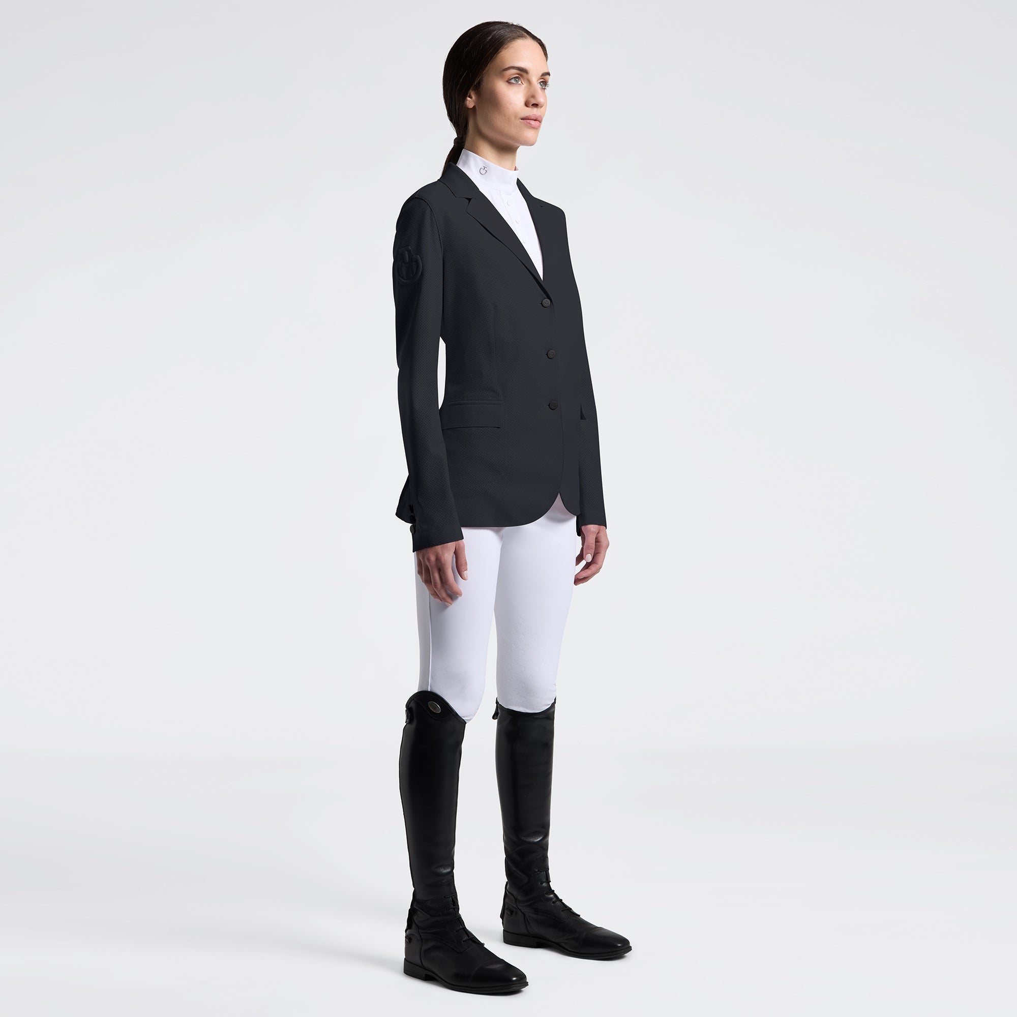 CAVALLERIA TOSCANA WOMEN'S RAW CUT COMPETITION JACKET WITH BUTTONS