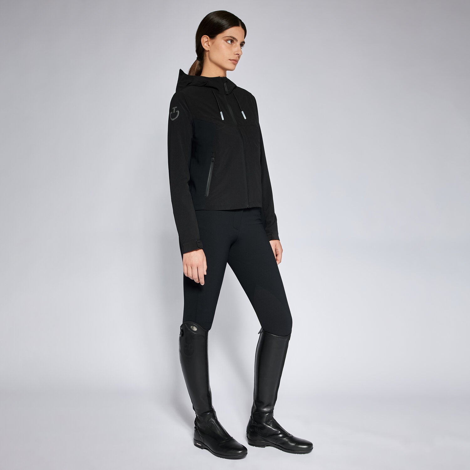 Cavalleria Toscana Revo Nylon MeshHooded Wind + Water Resistant Jacket