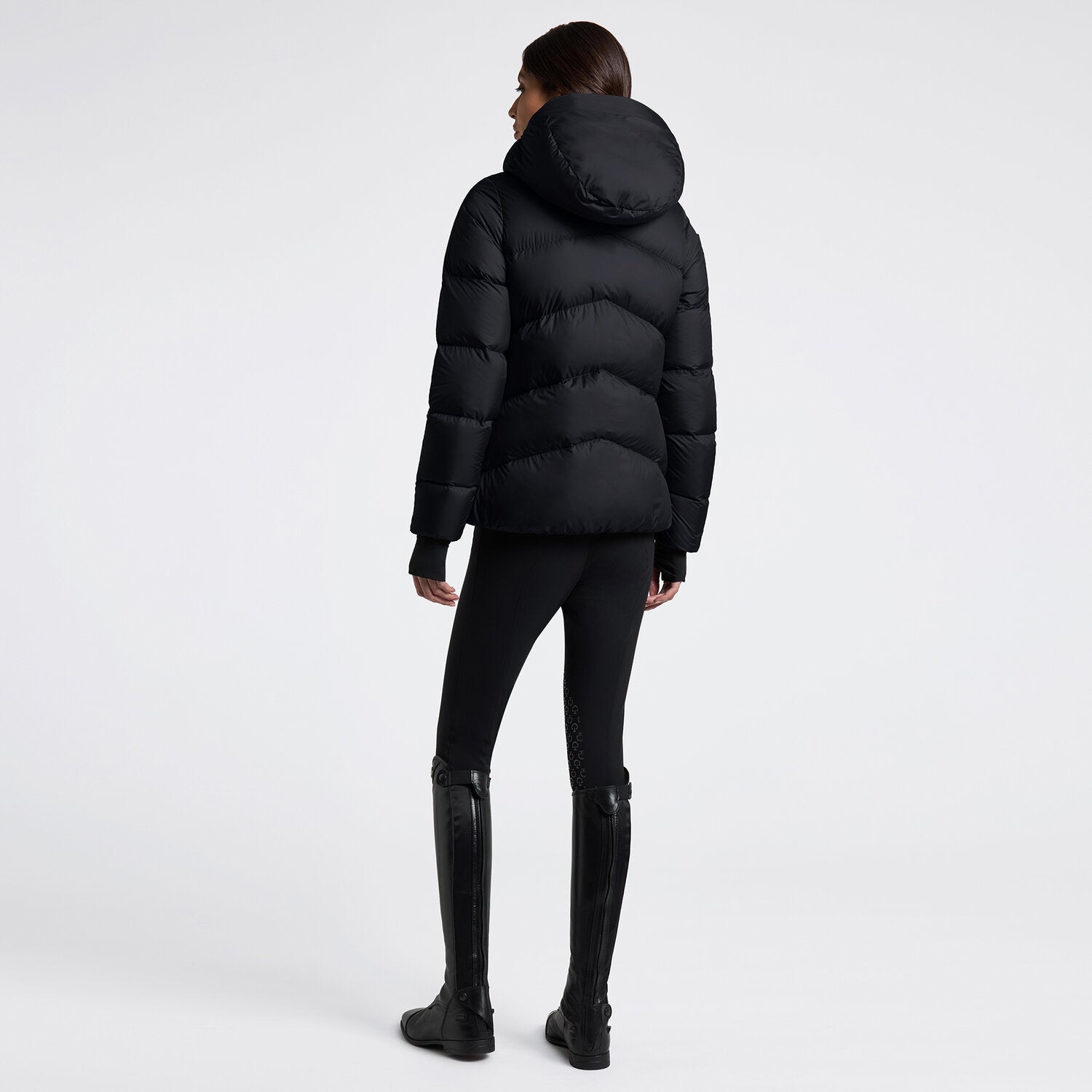 CAVALLERIA TOSCANA WOMEN'S HOODED DOWN PADDED NYLON PARKA