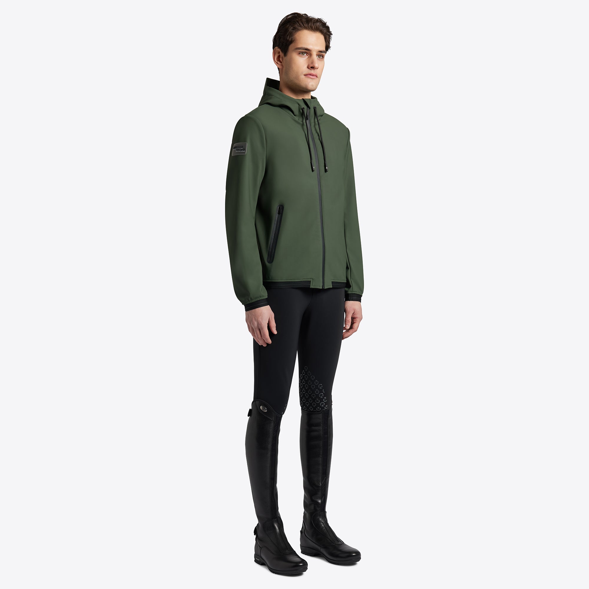 CAVALLERIA TOSCANA THERMAL HOODED PERFORMANCE SOFTSHELL JACKET