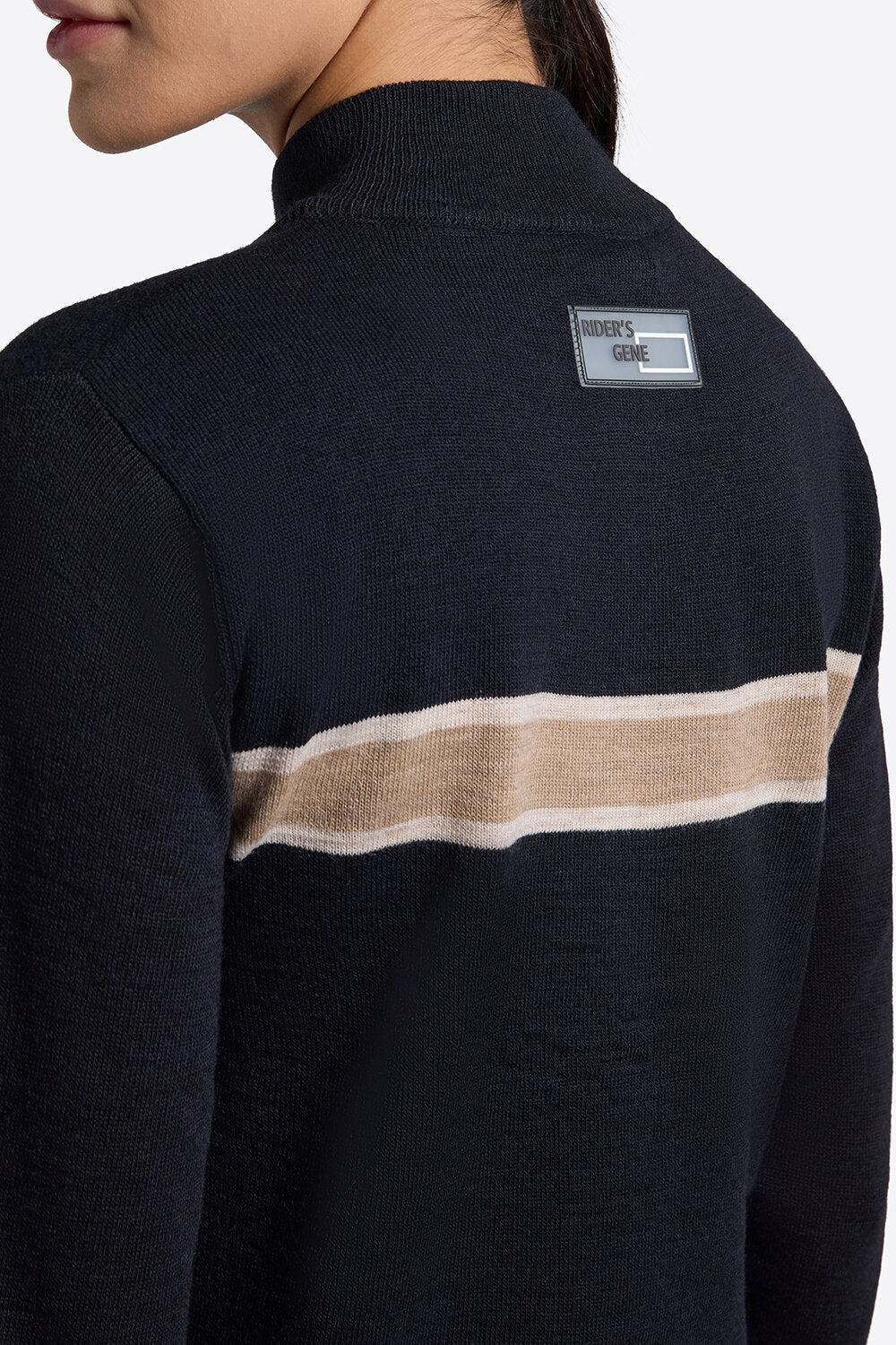 RG WOMEN'S WOOL BLEND HALF ZIP SWEATER