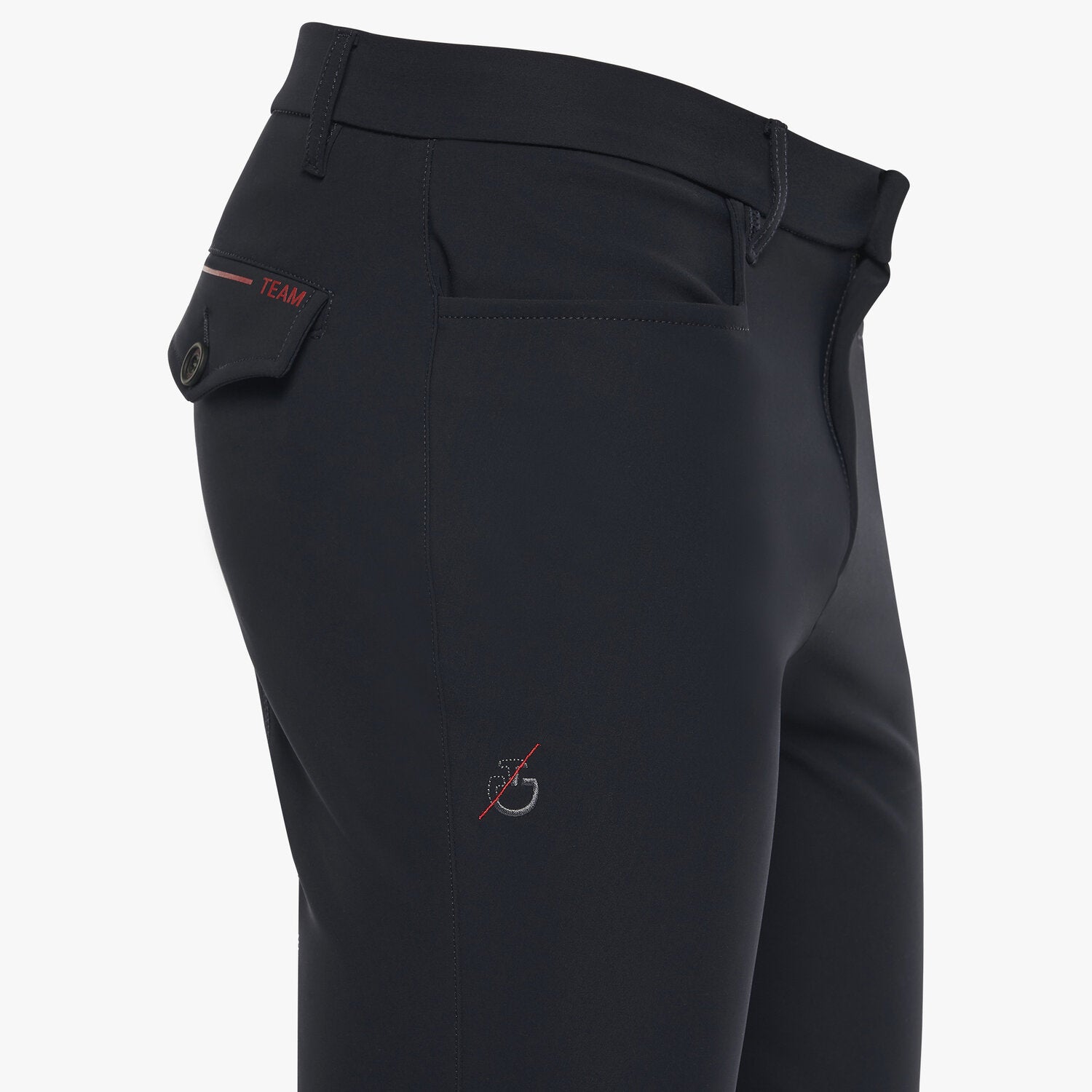CAVALLERIA TOSCANA MEN'S CT TEAM RED STRIPE BREECHES