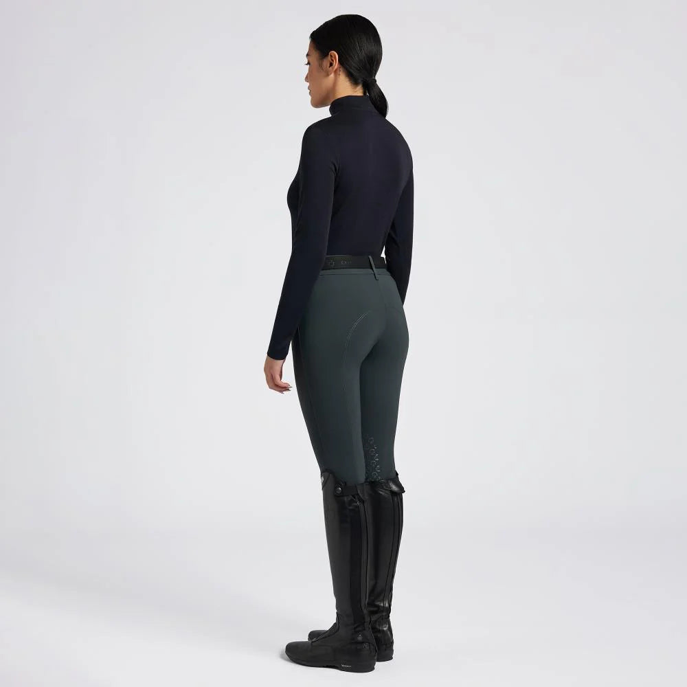 CAVALLERIA TOSCANA WOMENS TECH WOOL HALF ZIP TRAINING L/S TURTLENECK