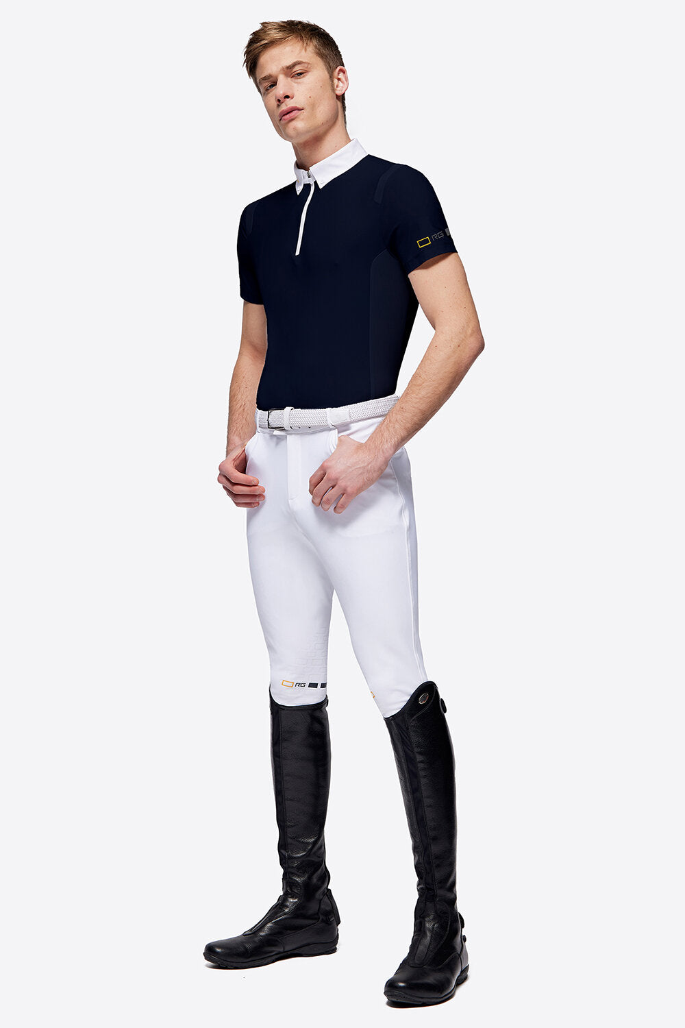 RG MENS Jersey S/S Zip Competition Polo
