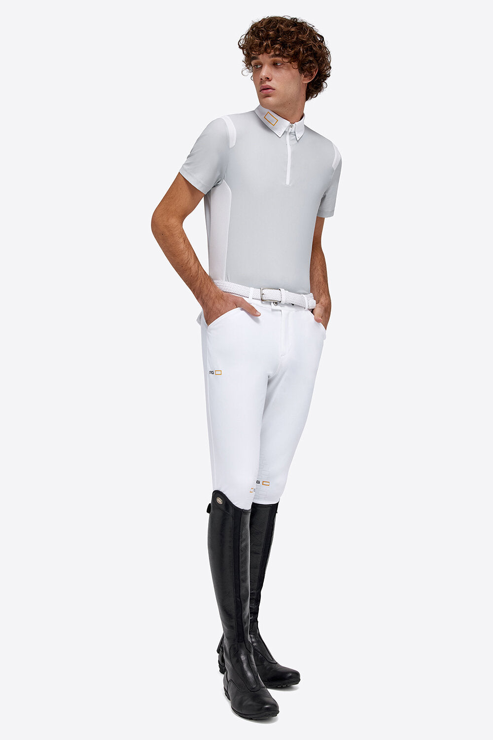 RG MENS Jersey S/S Zip Competition Polo