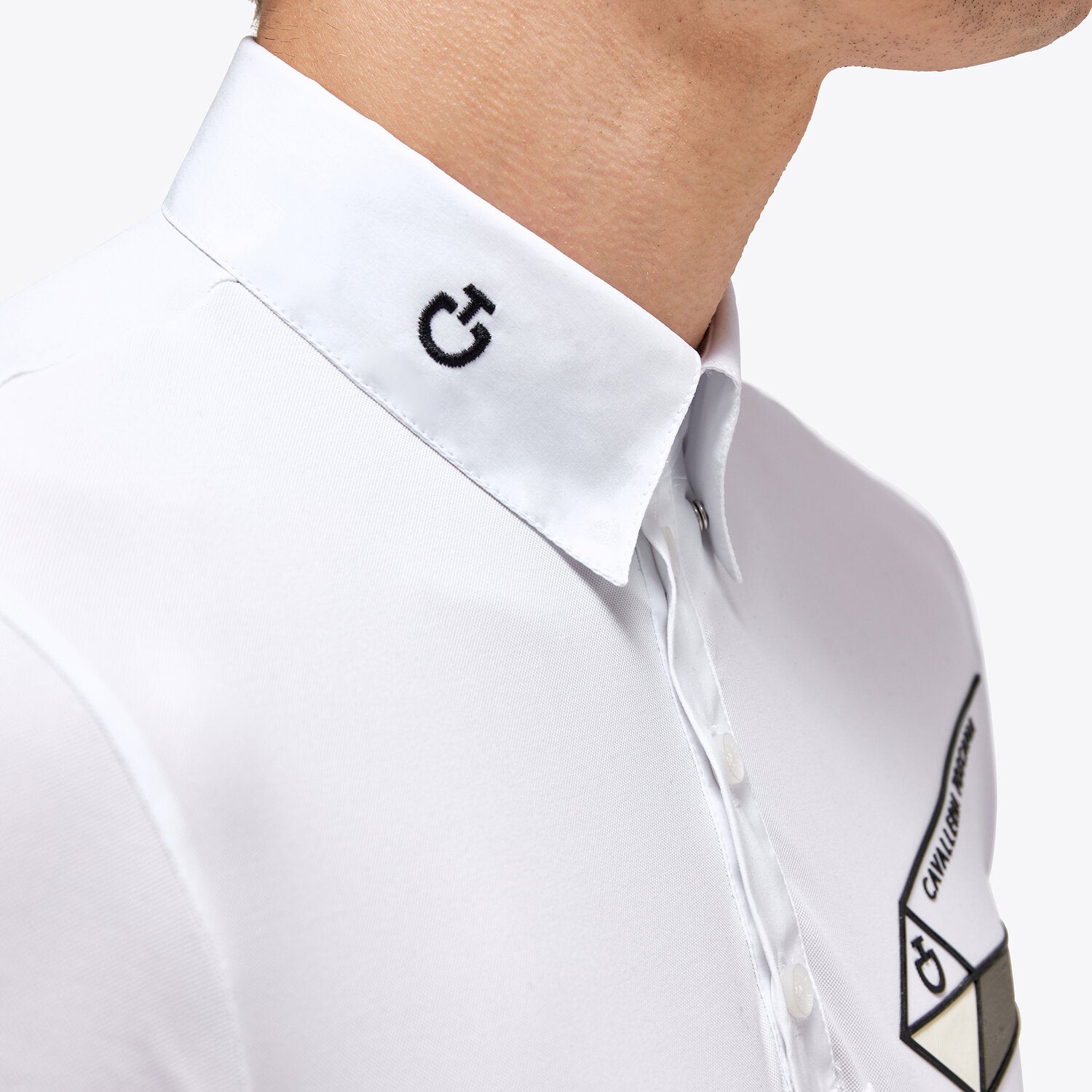 CAVALLERIA TOSCANA LIGHTWEIGHT PIQUET S/S COMPETITION POLO WITH Embossed Logo