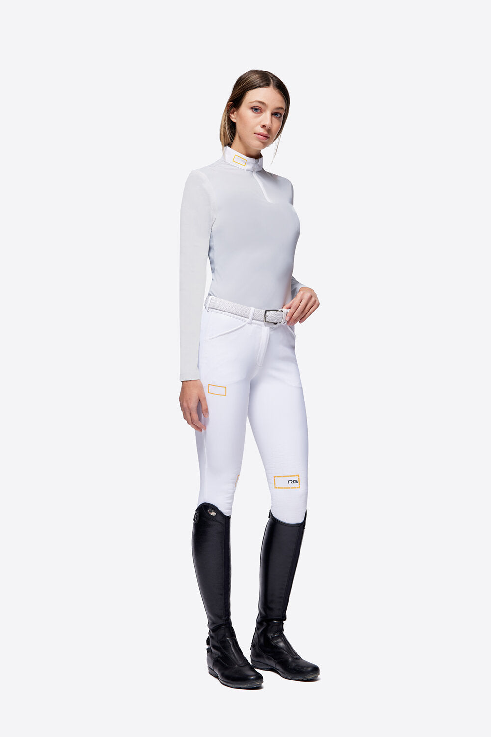 RG WOMENS Jersey L/S Zip Competition Polo