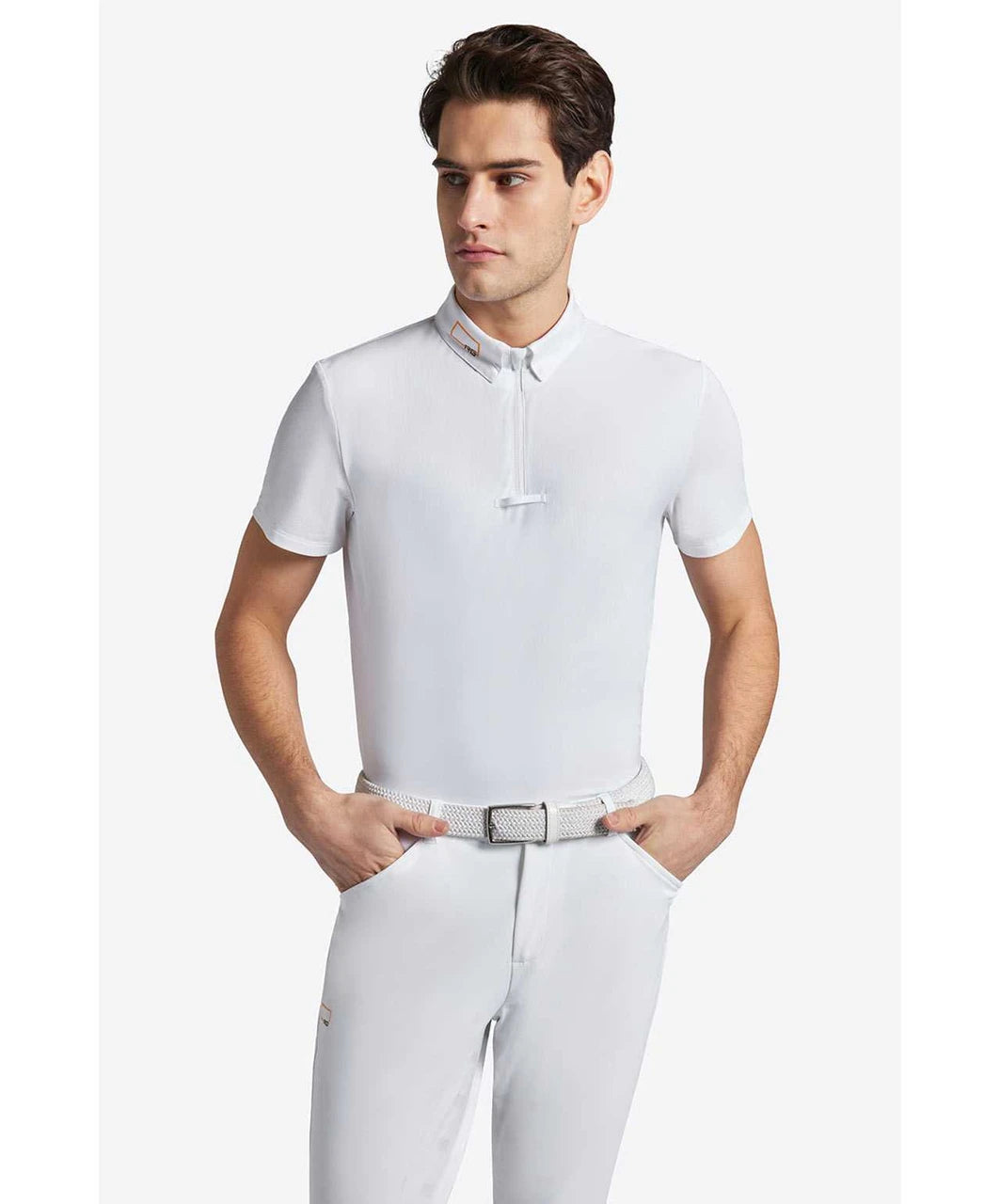 RG MEN'S JERSEY S/S COMPETITION ZIP POLO