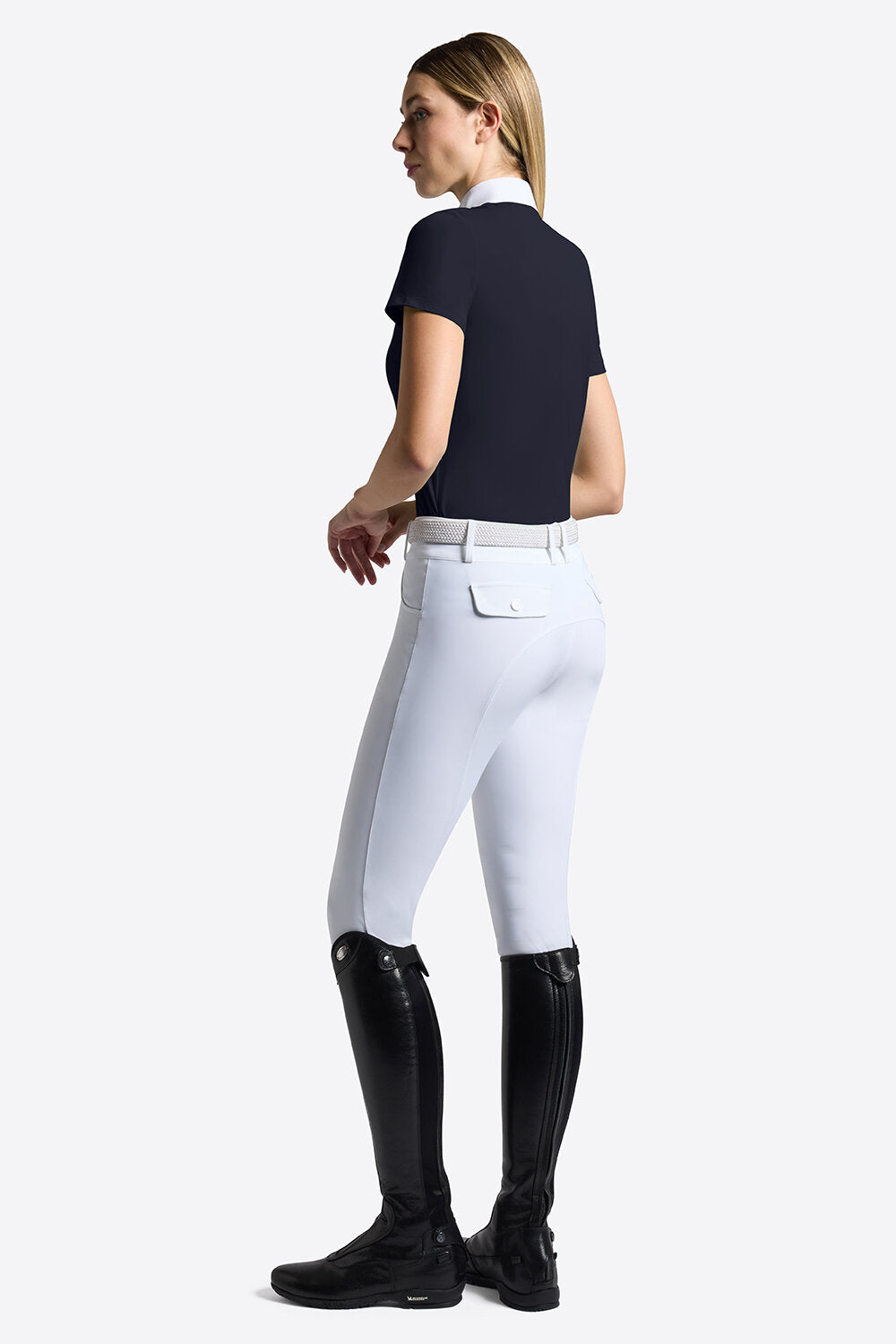 RG WOMEN'S S/S MICRO-PERFORATED JERSEY INSERTS COMPETITION ZIP SHIRT