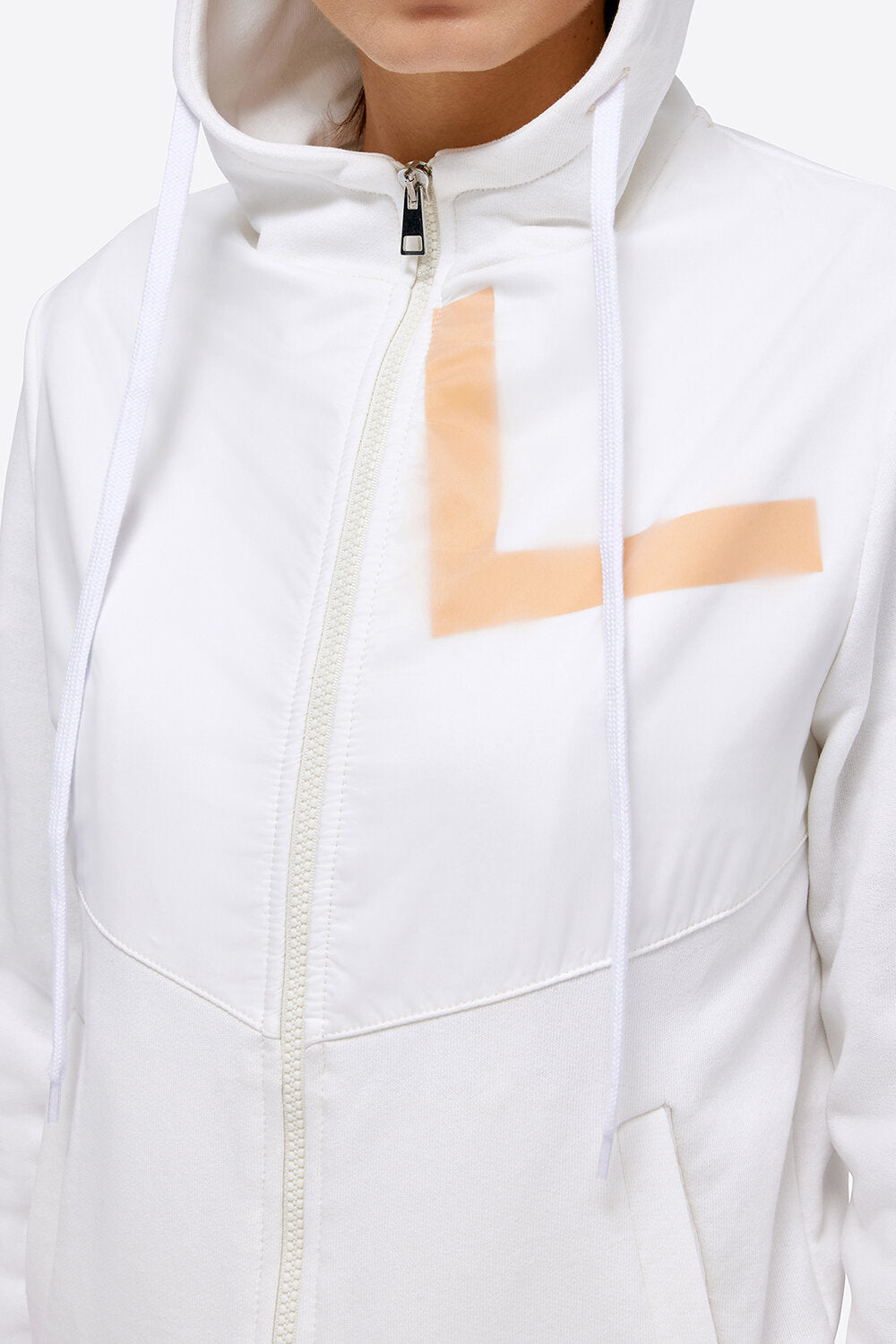 RG WOMENS Cotton/Nylon Hooded Zip Sweatshirt
