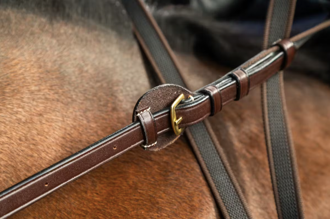 5/8 ADJUSTABLE REINS - D COLLECTION BROWN