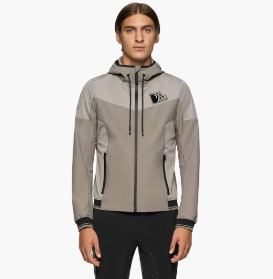 CAVALLERIA TOSCANA MENS TEAM RACEWAY JERSEY HOODED SOFTSHELL