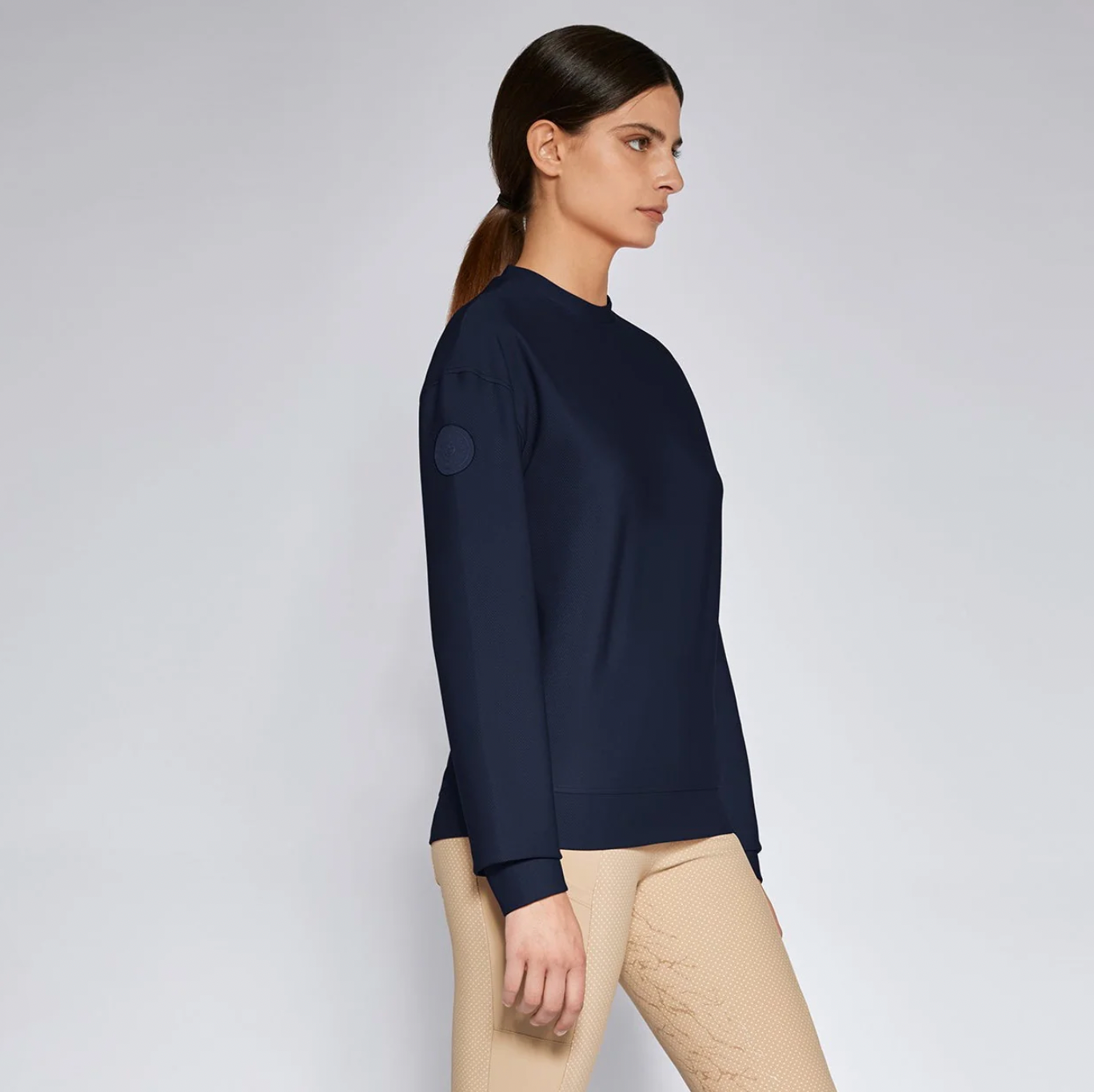 Cavalleria Toscana Diagonal Weave Crew Neck 7901