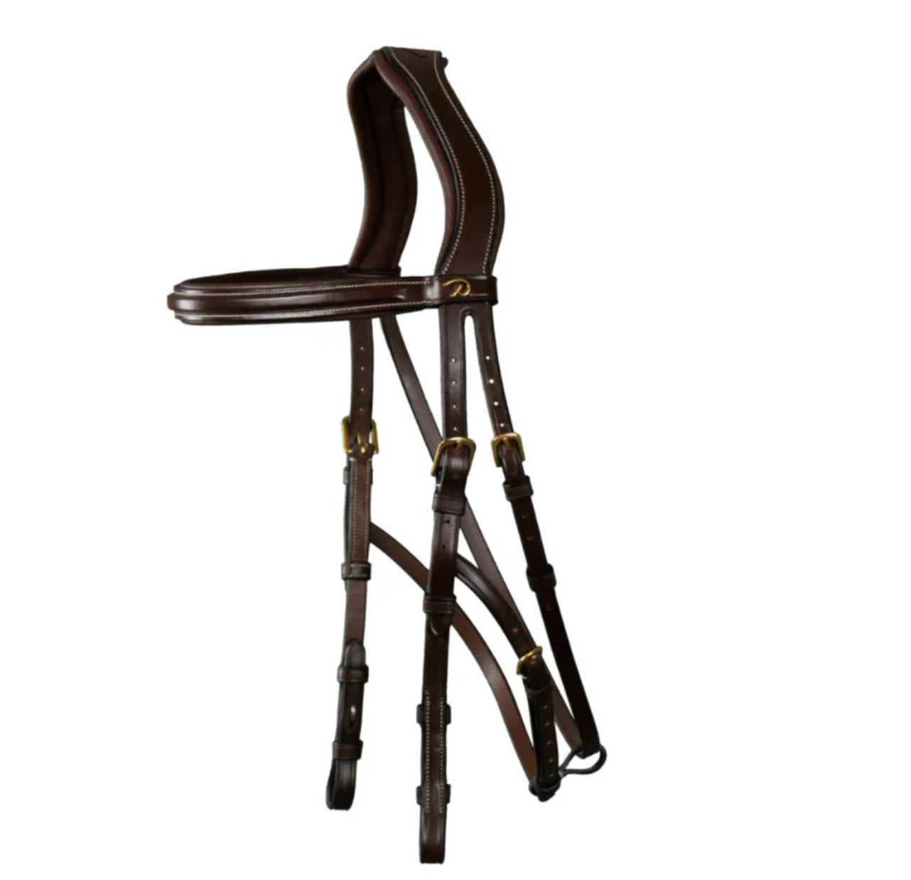 HACKAMORE BRIDLE - D COLLECTION BROWN