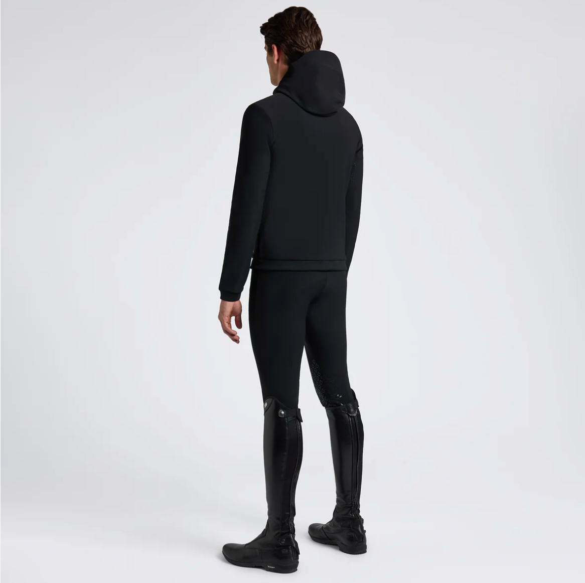 Cavalleria Toscana Men's Perforated Jersey Inserts/hooded Softshell