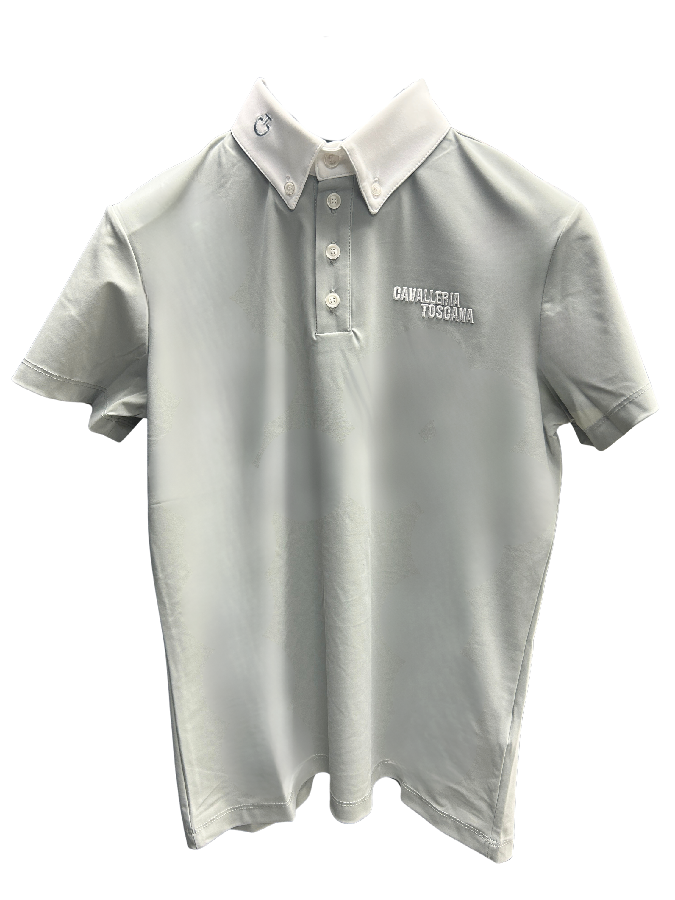 CAVALLERIA TOSCANA BOYS' S/S JERSEY W/ EMBROIDERY SCRIPT LOGO COMPETITION SHIRT