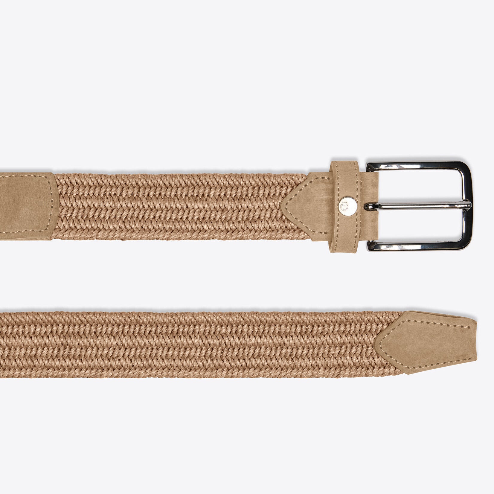 CAVALLERIA TOSCANA WOMEN'S ELASTIC BELT WITH EMBROIDERY ON LEATHER