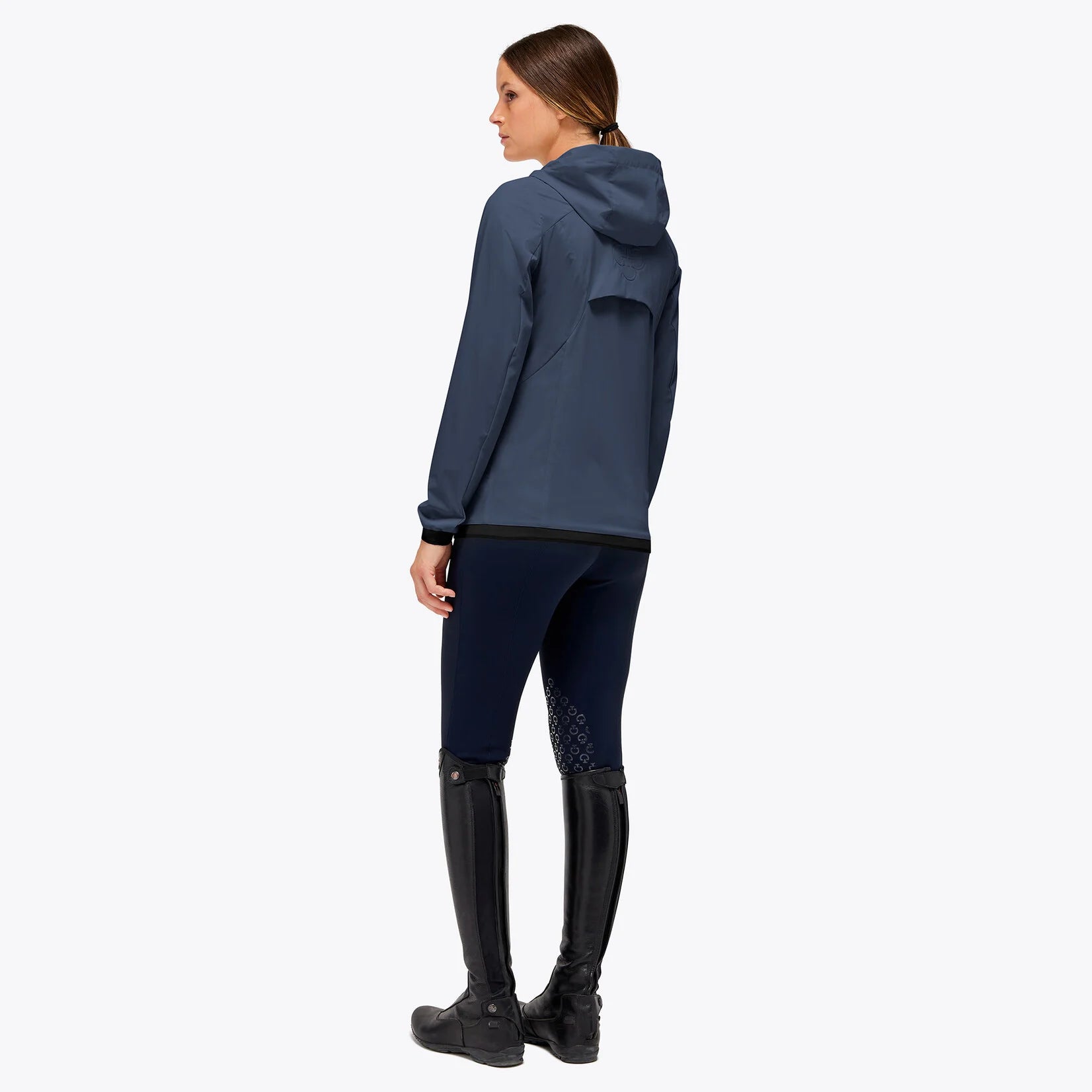 CAVALLERIA TOSCANA WATERPROOF HOODED JACKET WITH BREATHABLE MESH INSERTS