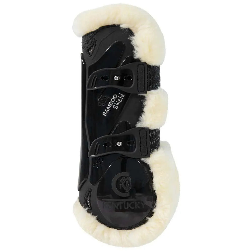 KENTUCKY HORSEWEAR Vegan Sheepskin Tendon Boots Bamboo Elastic