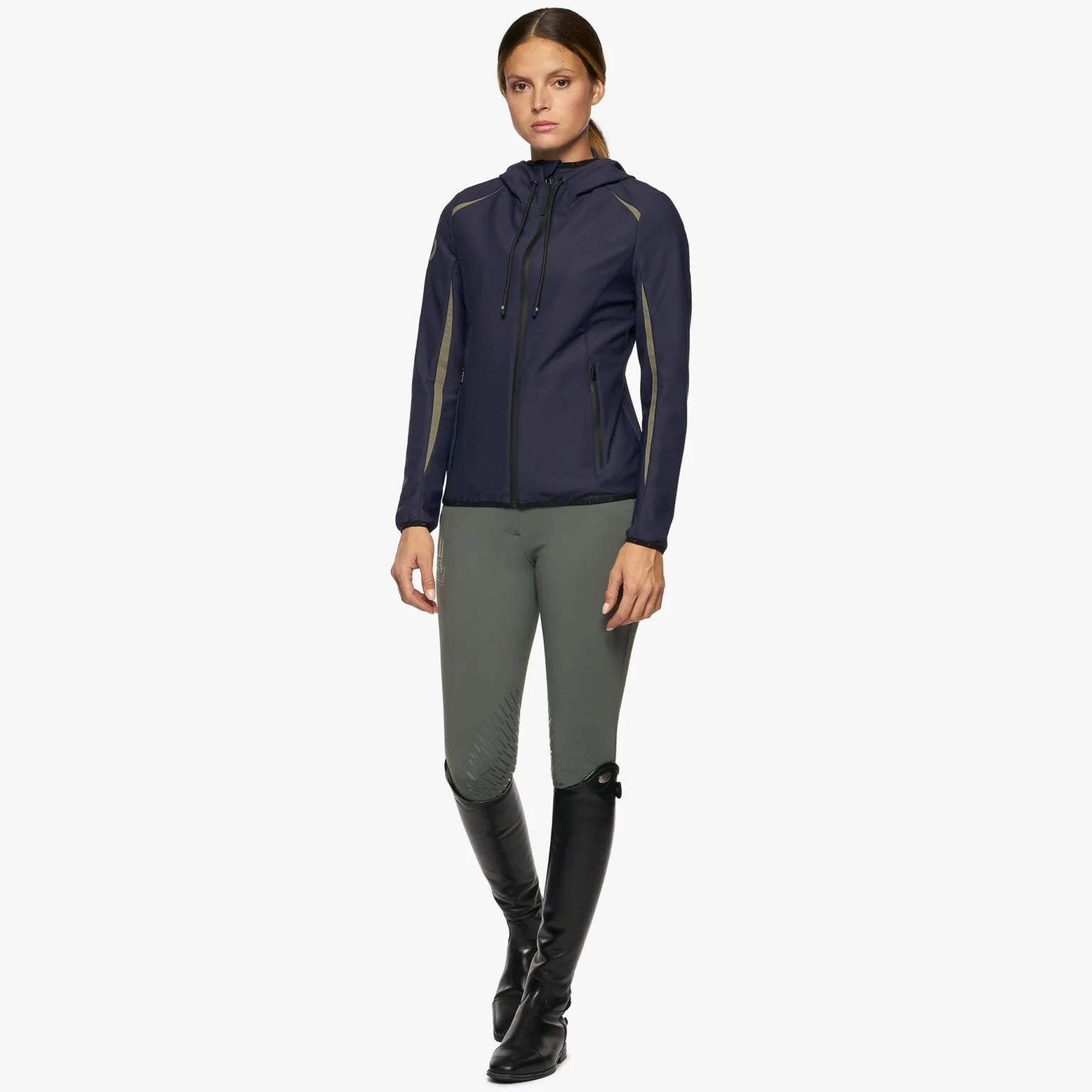 CAVALLERIA TOSCANA WOMENS TEAM HIGHLIGHT JERSEY HOODED SOFTSHELL