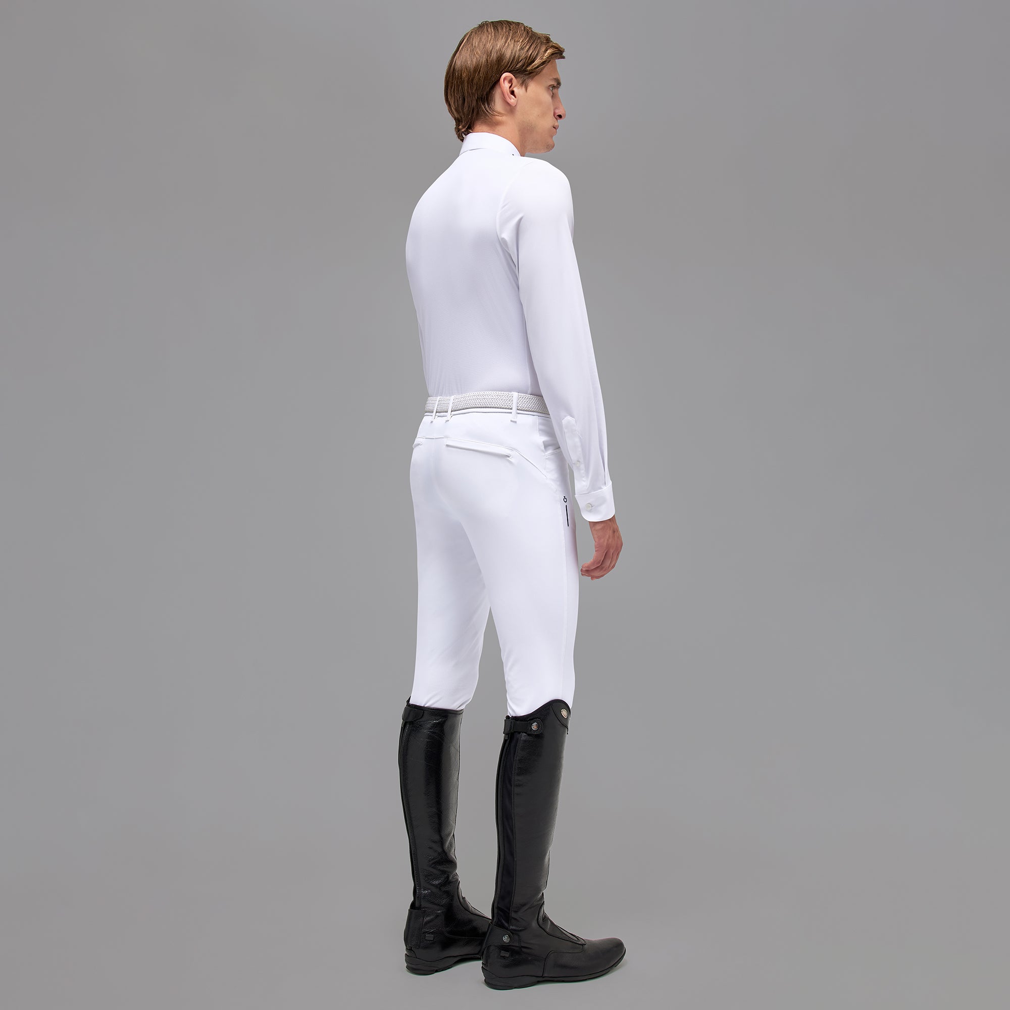 CAVALLERIA TOSCANA REVO L/S TECH PIQUET MESH COMPETITION SHIRT