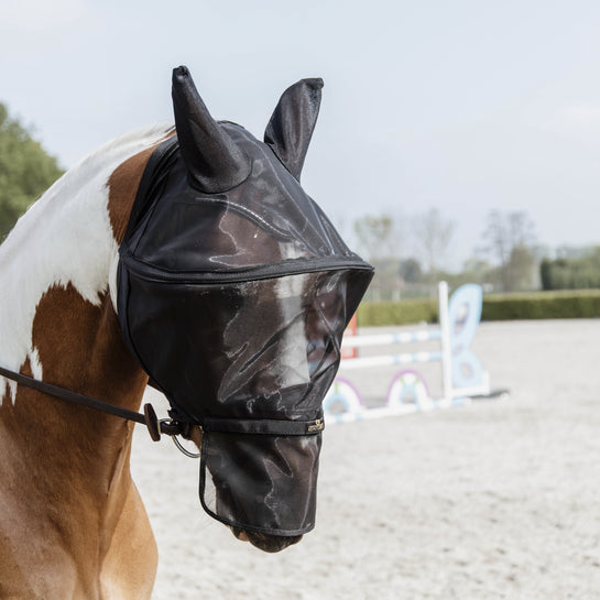 KENTUCKY FLY MASK PRO BLACK FULL