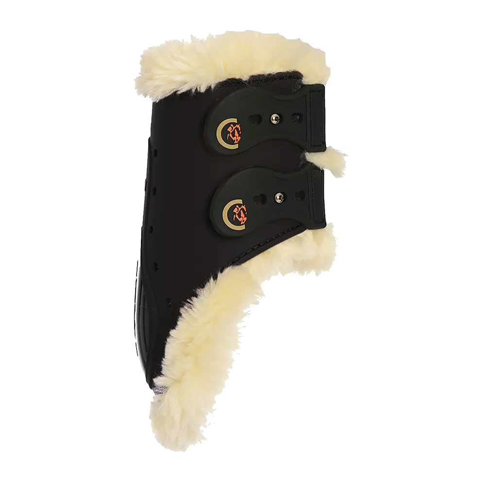 KENTUCKY HORSEWEAR Sheepskin Fetlock Boots Elastic