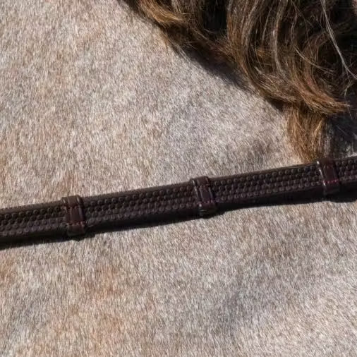 DYON 1/2" Rubber Reins With 7 Leather Loops