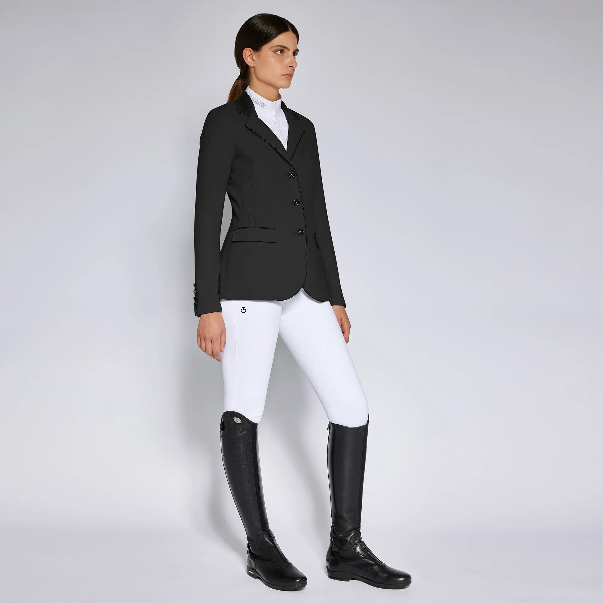 CAVALLERIA TOSCANA Lightweight Jersey Zip Riding Jacket